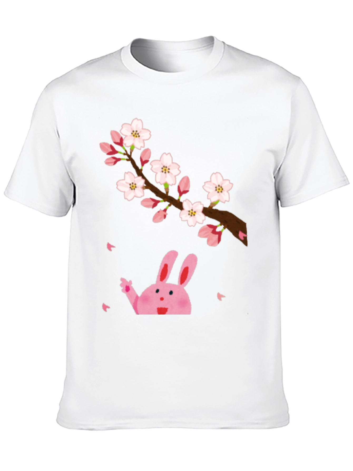 Sakura Bunny Black T-Shirt