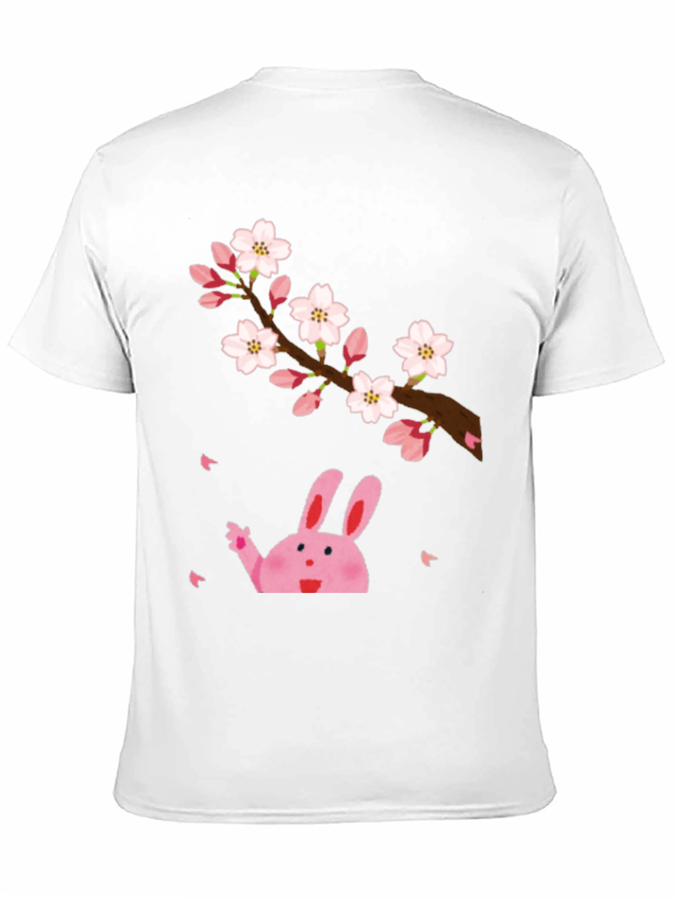 Sakura Bunny Black T-Shirt