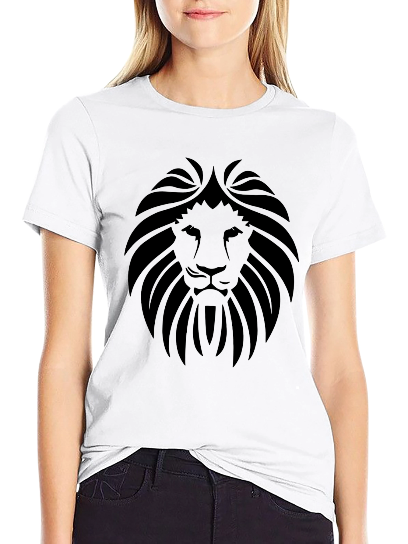 Black Lion Graphic Tee - Mens Fashion
