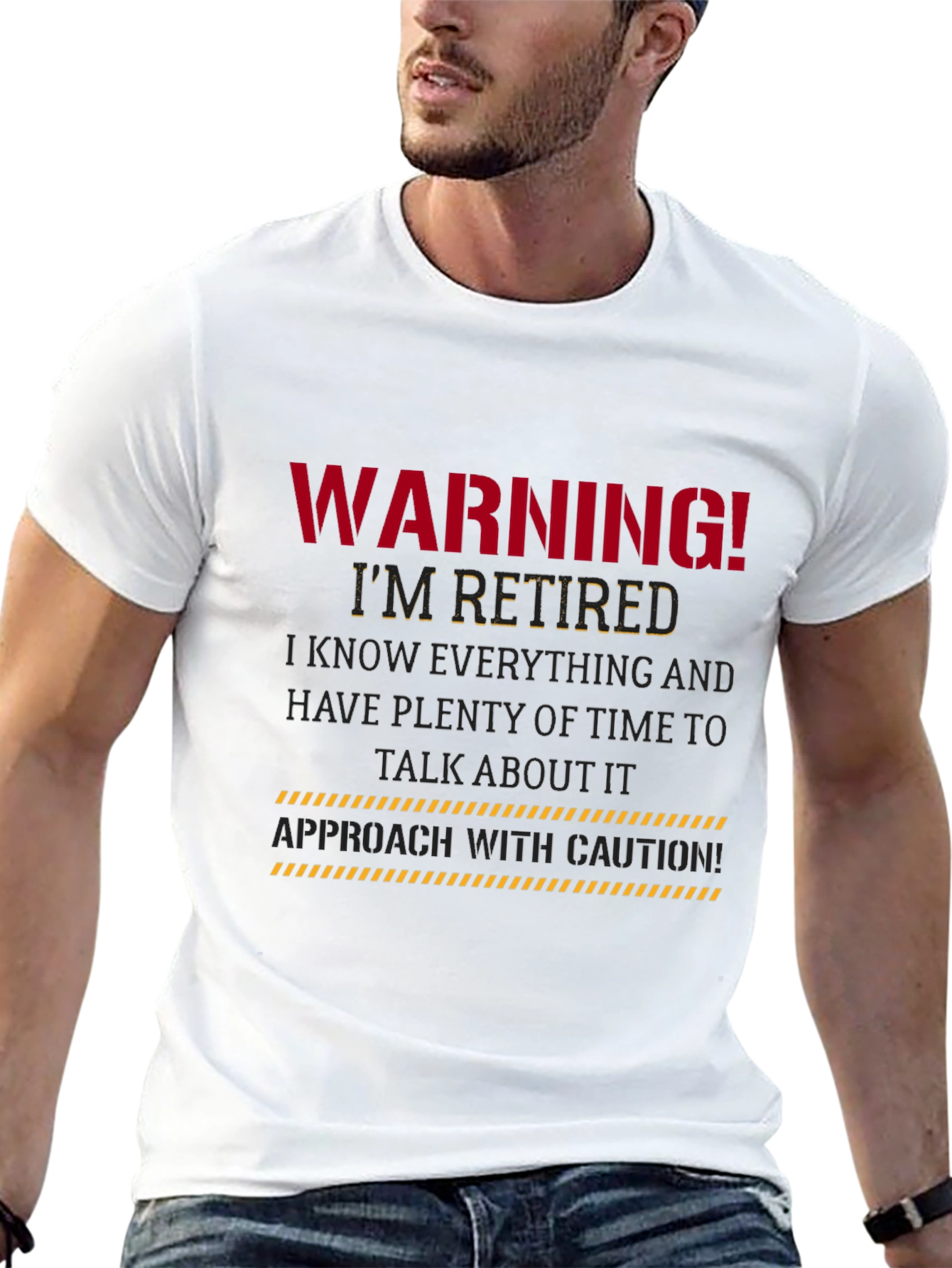 Warning Im Retired Black T-Shirt