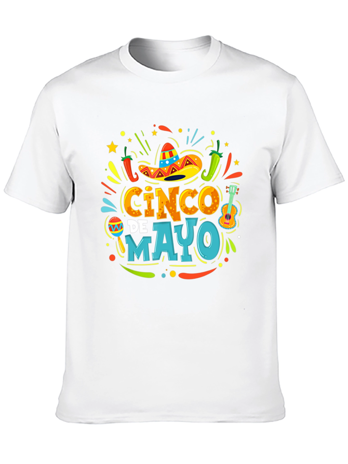 Cinco de Mayo Fiesta T-Shirt - Black Graphic Tee