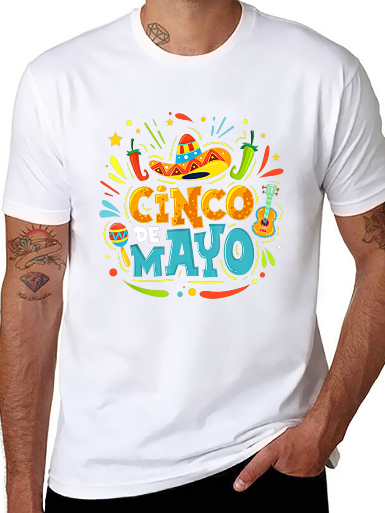 Cinco de Mayo Fiesta T-Shirt - Black Graphic Tee