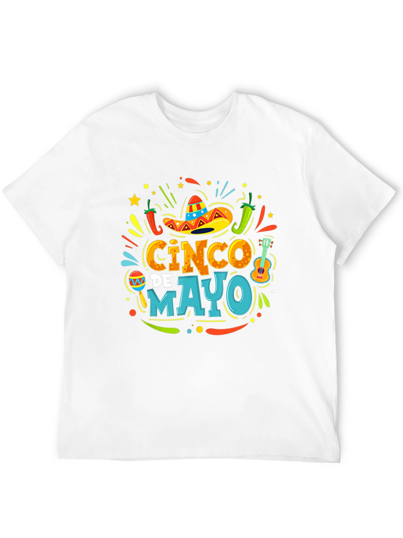 Cinco de Mayo Fiesta T-Shirt - Black Graphic Tee
