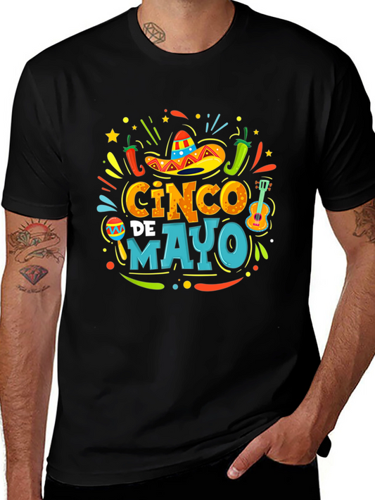 Cinco de Mayo Fiesta T-Shirt - Black Graphic Tee