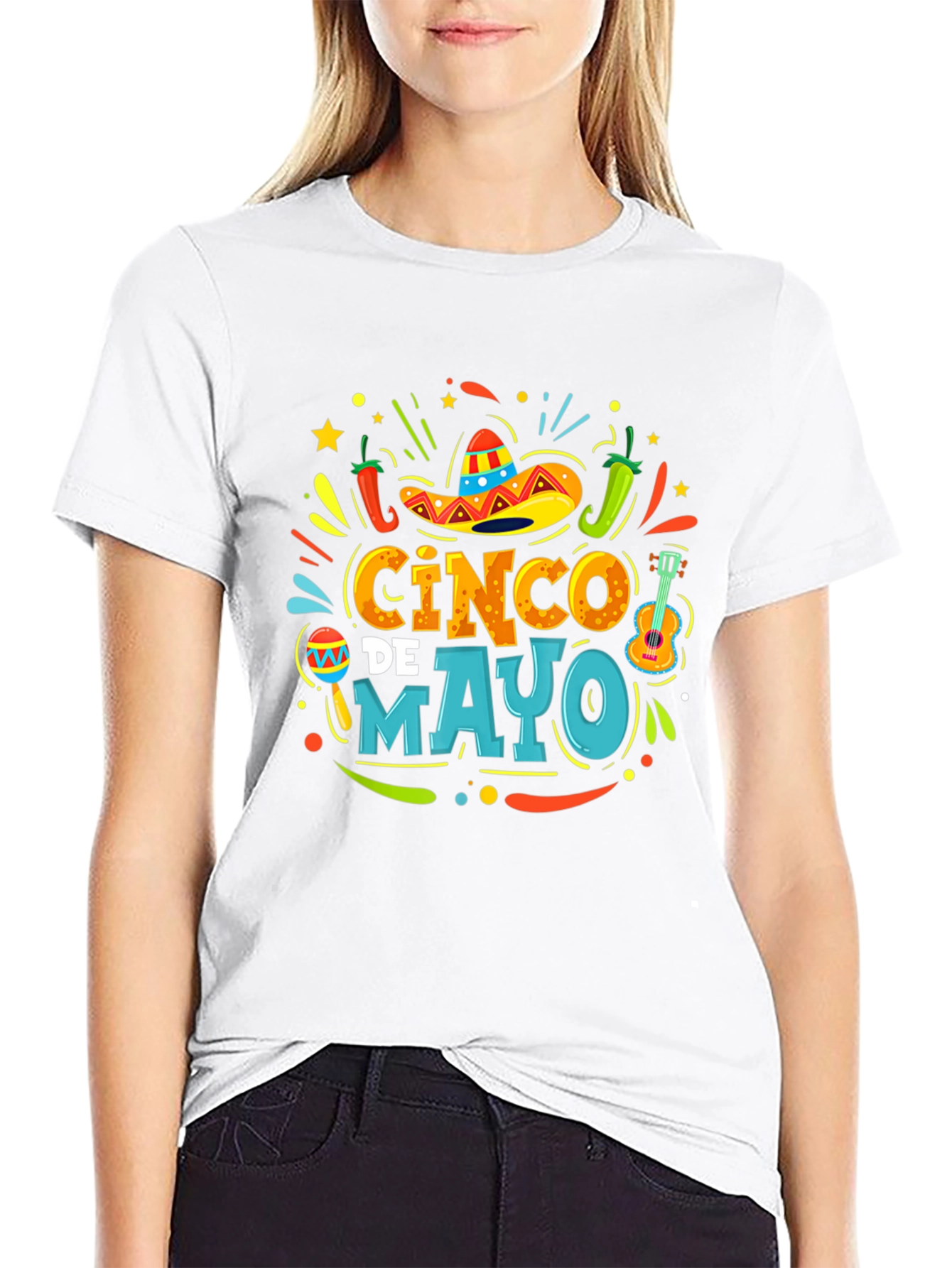 Cinco de Mayo Fiesta T-Shirt - Black Graphic Tee