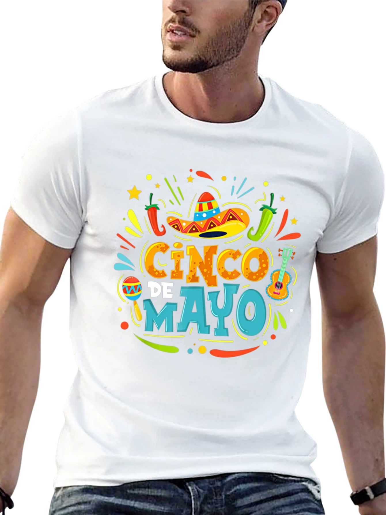 Cinco de Mayo Fiesta T-Shirt - Black Graphic Tee