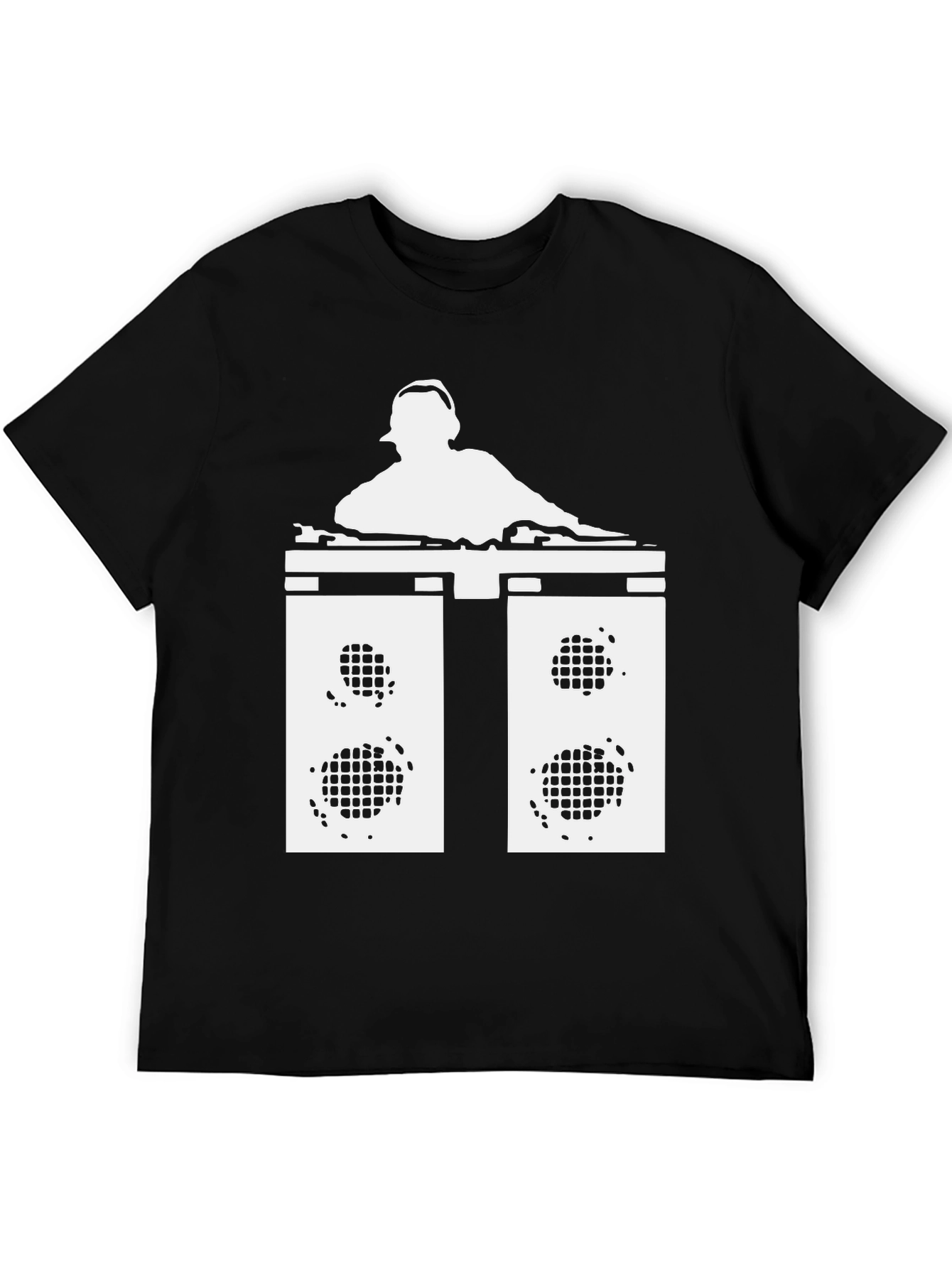 DJ Music Graphic T-Shirt - Black