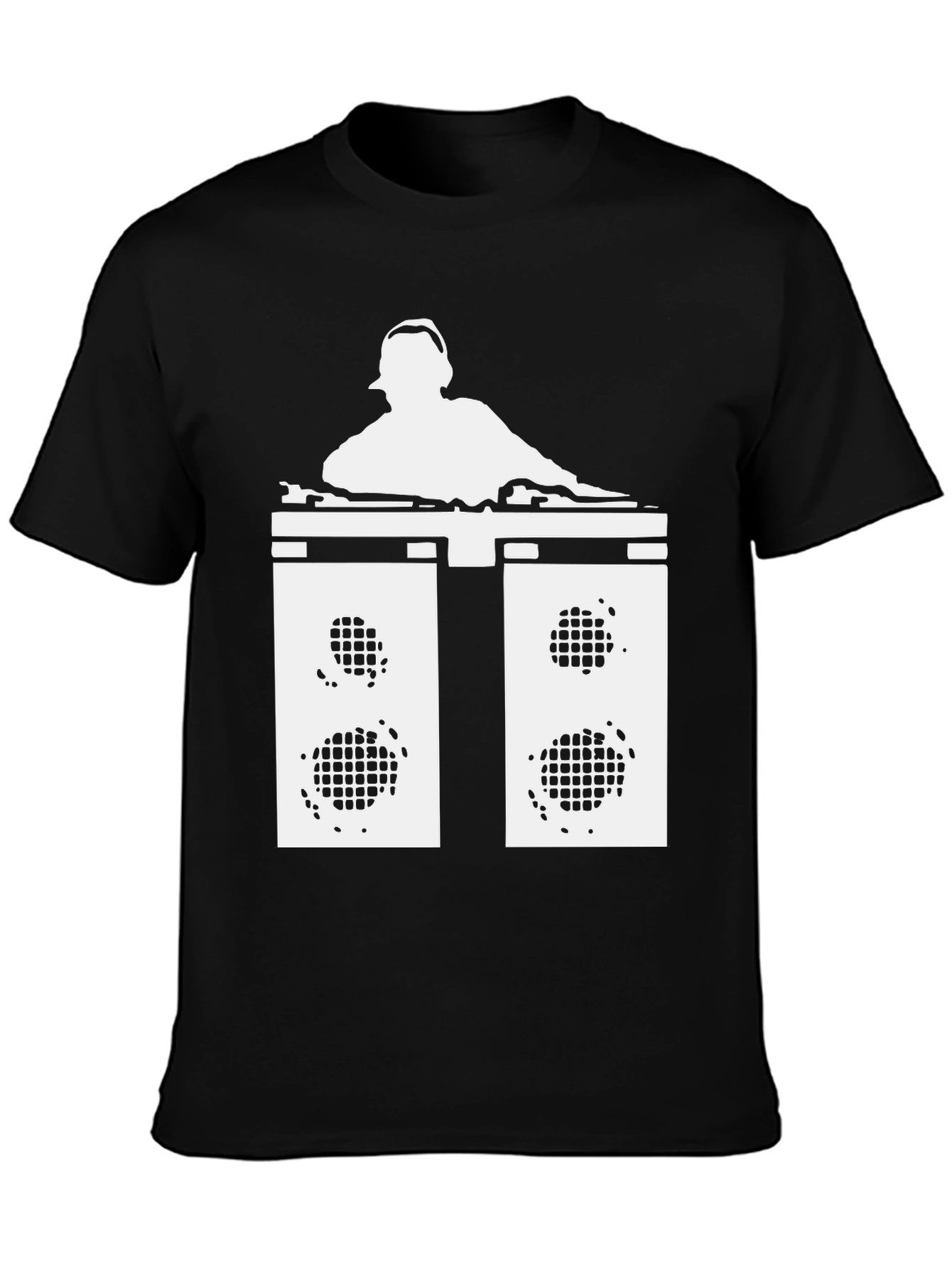 DJ Music Graphic T-Shirt - Black