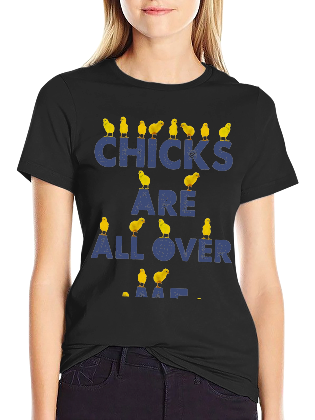 Funny Chicken Chicks All Over T-Shirt