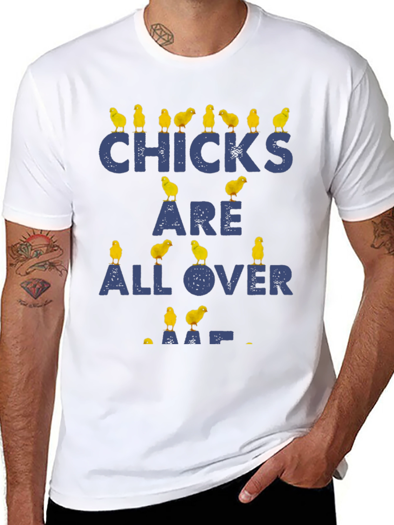 Funny Chicken Chicks All Over T-Shirt