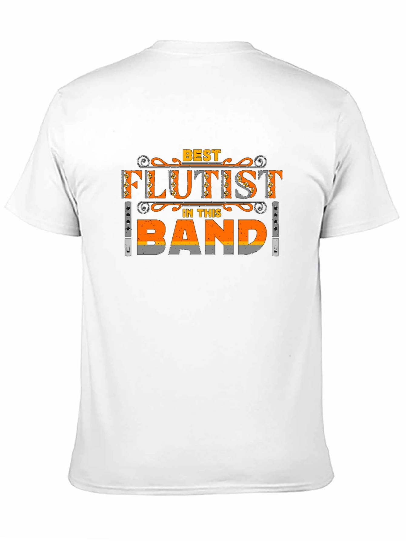 Best Flutist in the Band Black T-Shirt