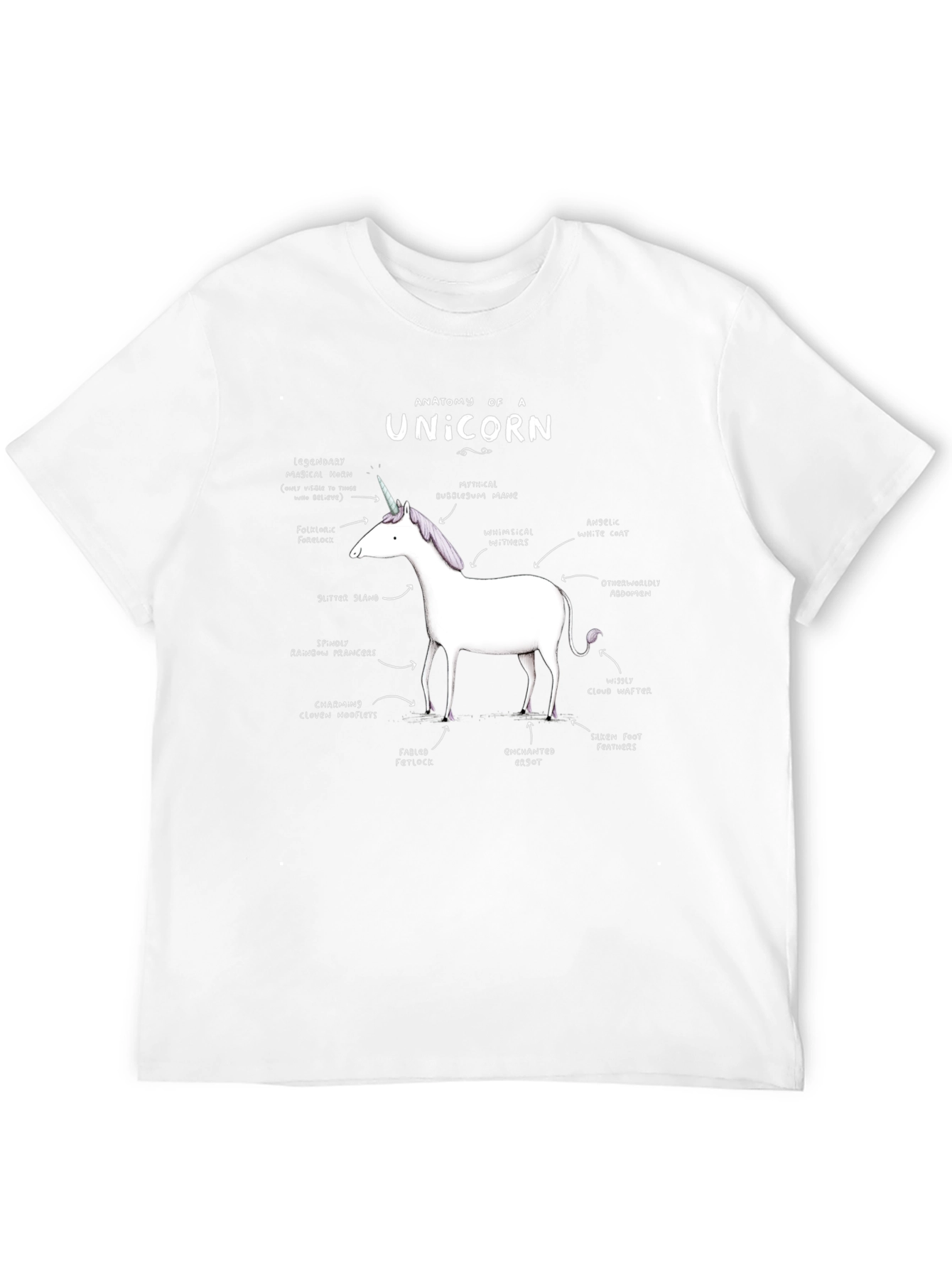 Anatomy of a Unicorn Graphic T-Shirt