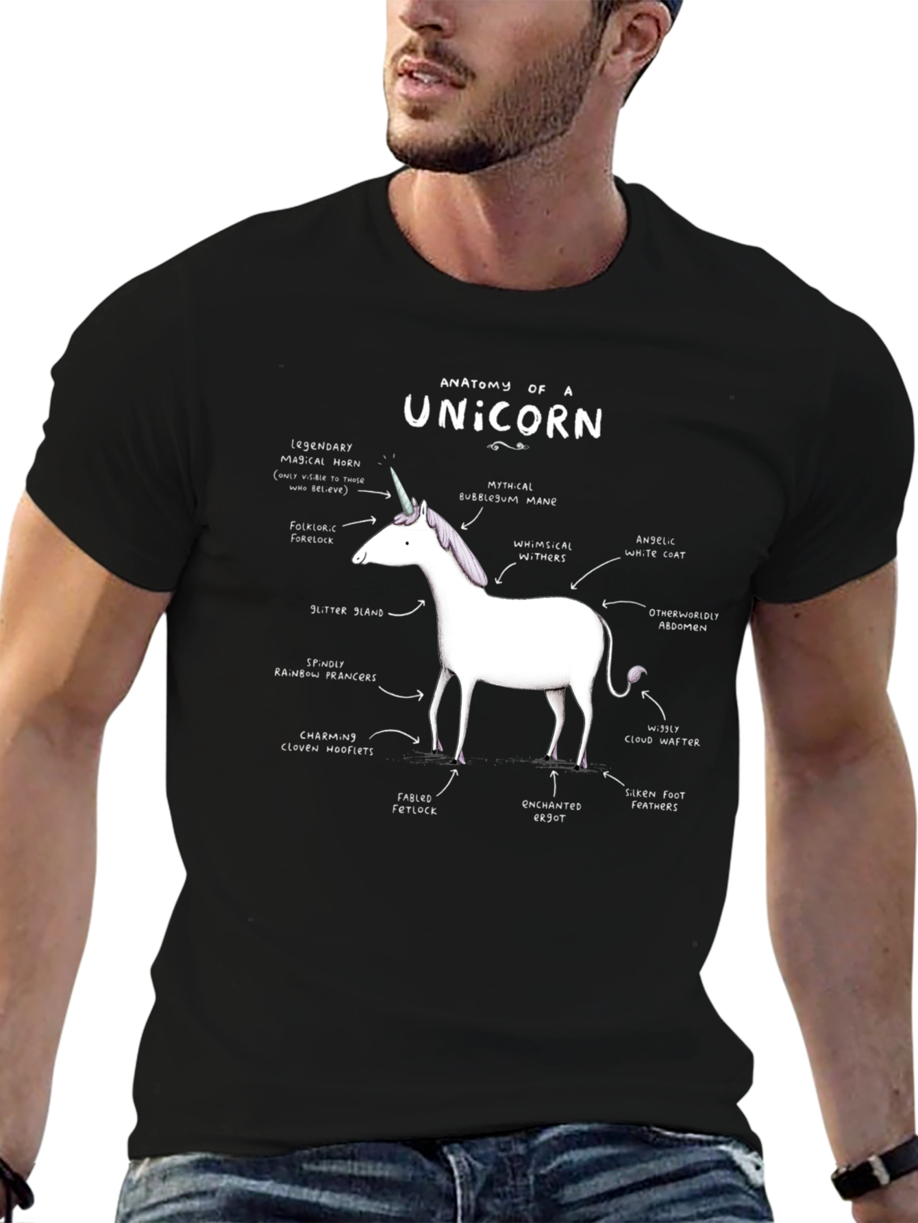 Anatomy of a Unicorn Graphic T-Shirt
