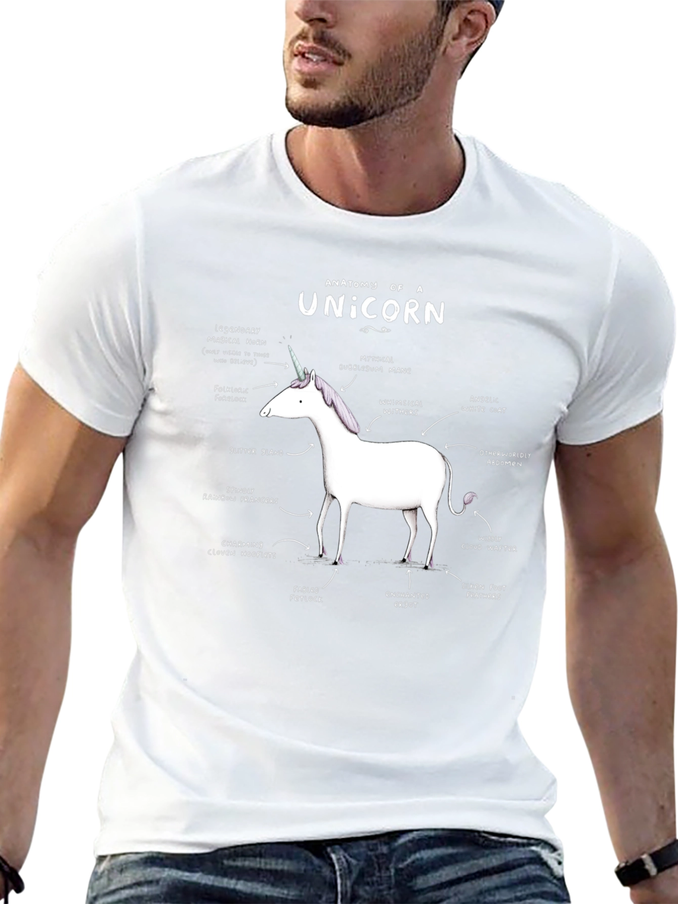 Anatomy of a Unicorn Graphic T-Shirt