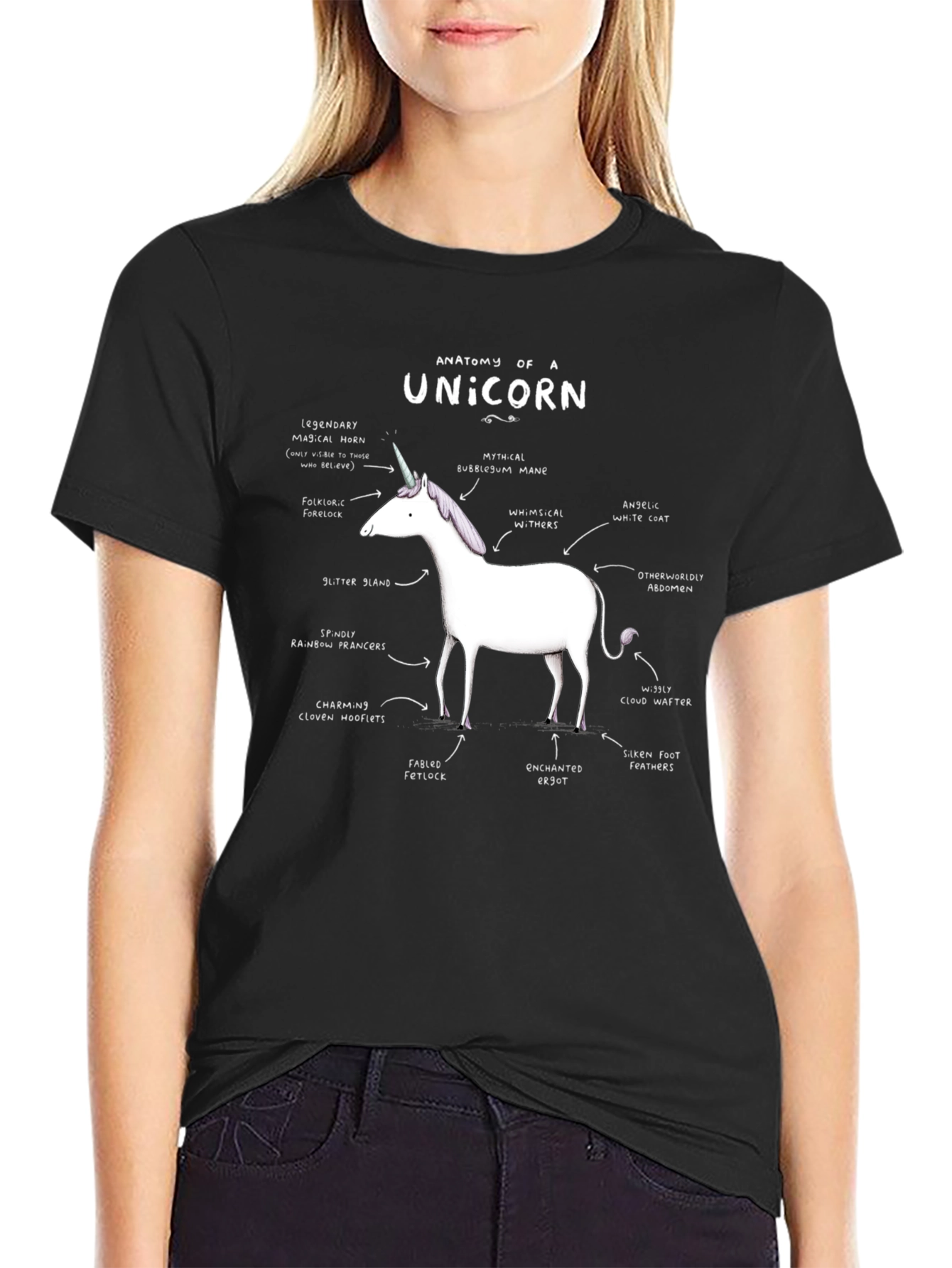 Anatomy of a Unicorn Graphic T-Shirt