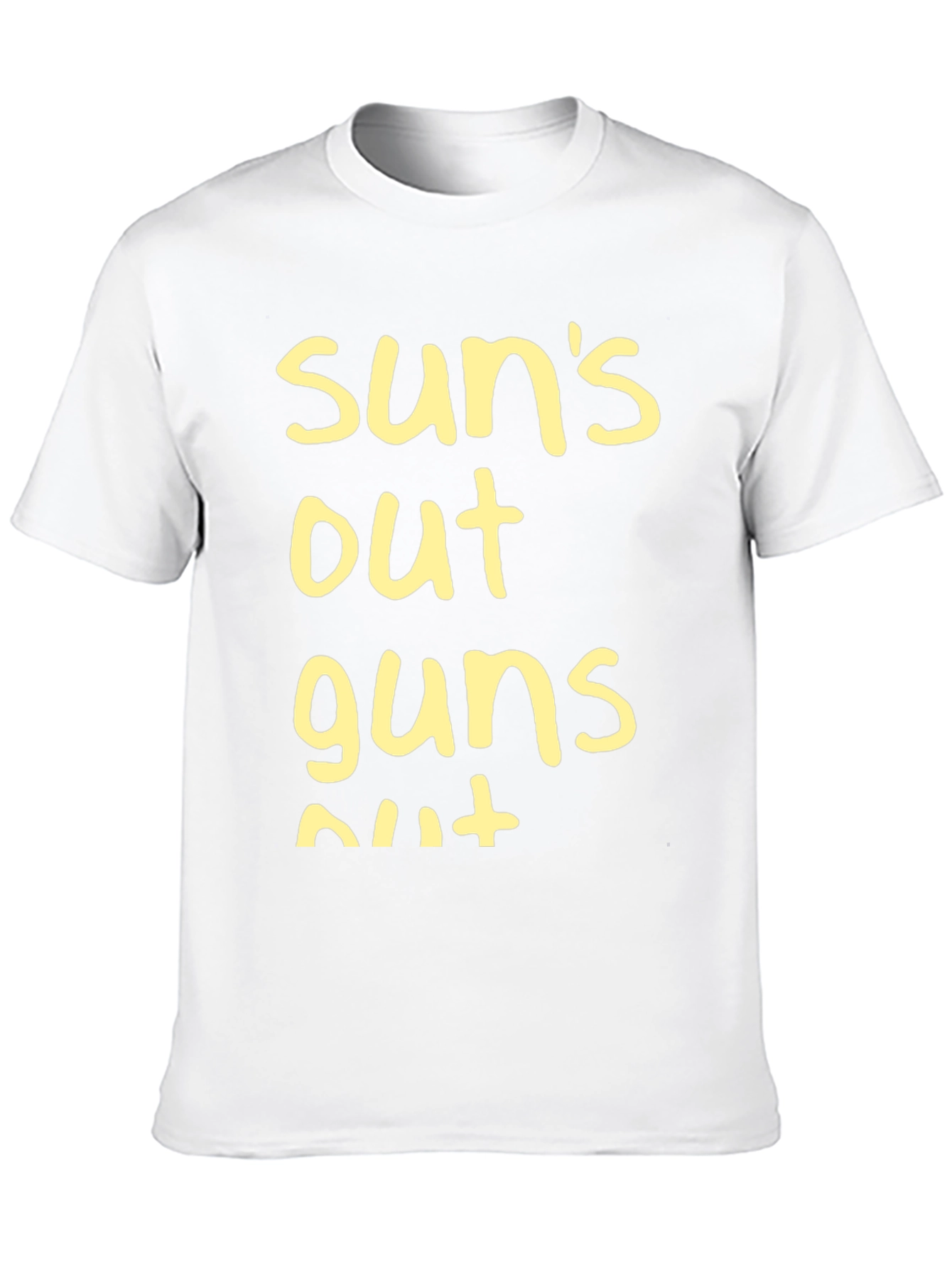 Suns Out Guns Out Black T-Shirt