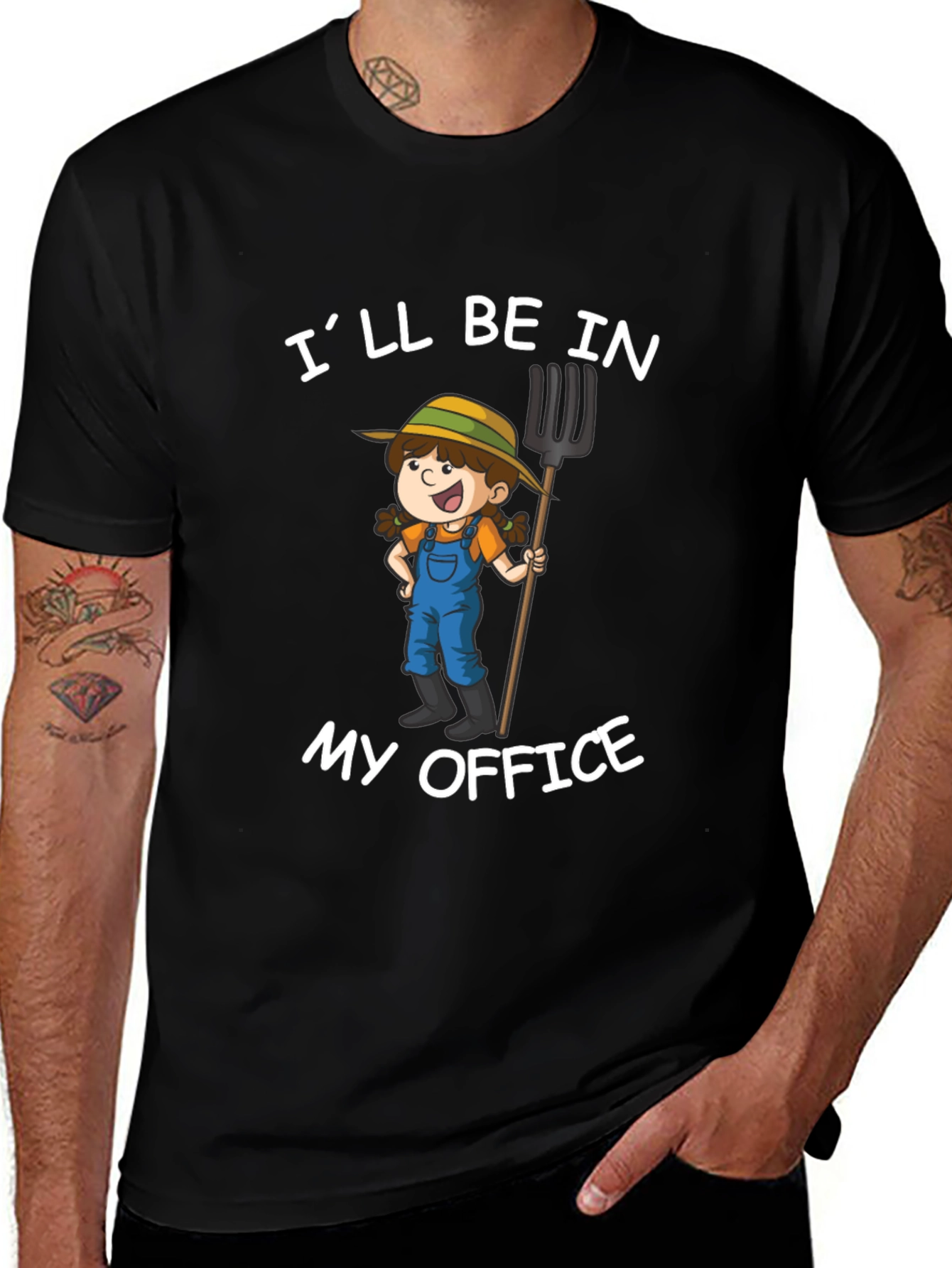 Ill Be In My Office Farmer Graphic T-Shirt