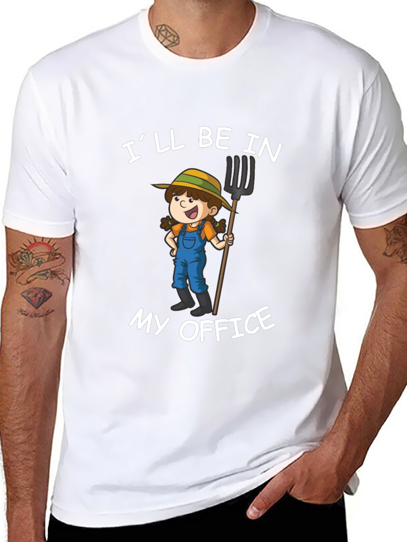 Ill Be In My Office Farmer Graphic T-Shirt