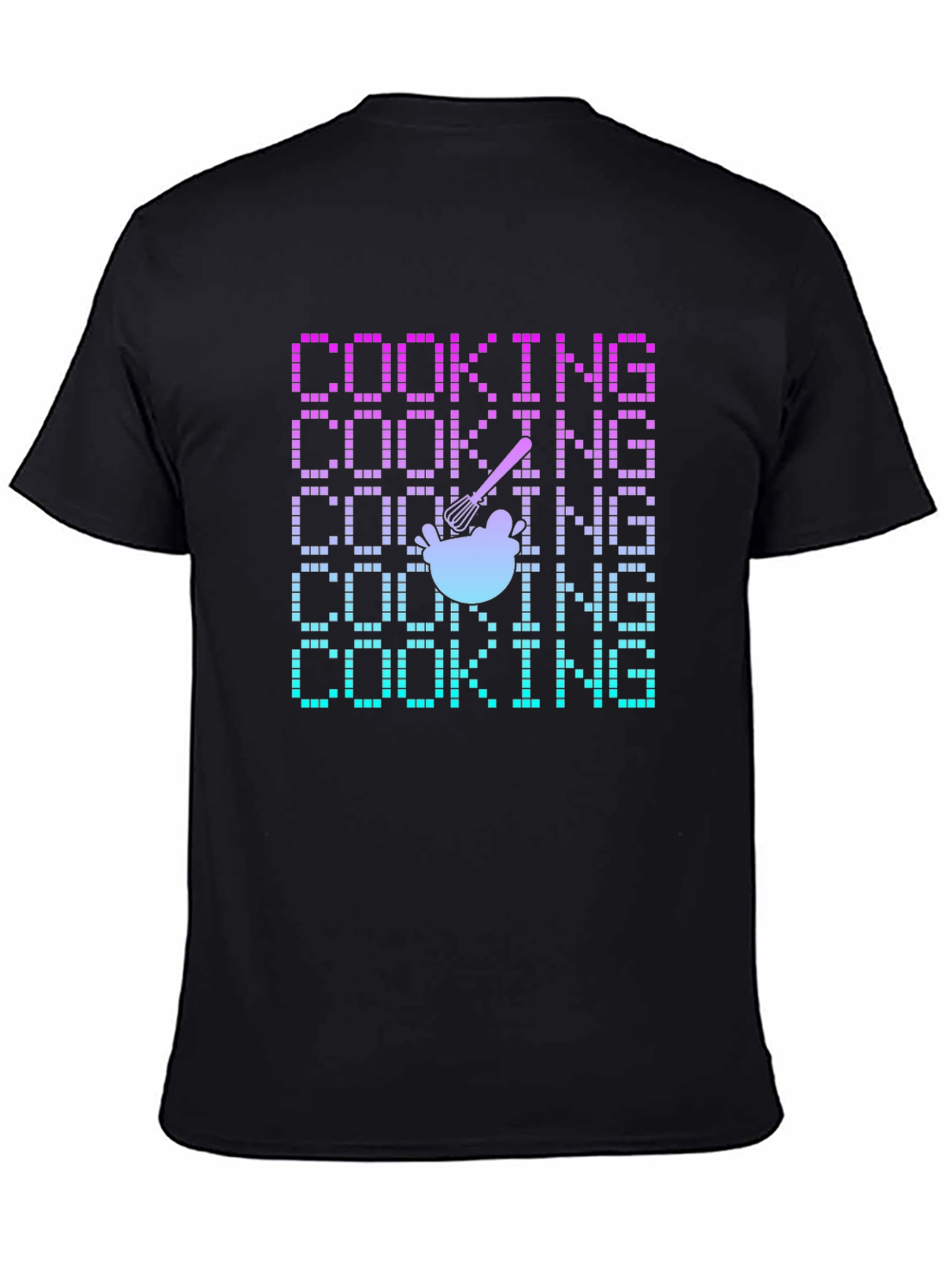 Cooking Pixel Art T-Shirt - Retro Recipe Tee