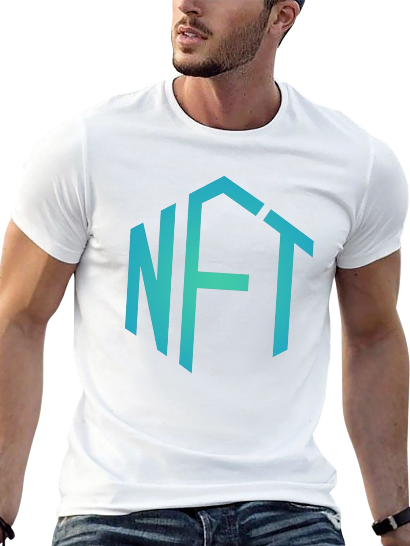 NFT Hexagon T-Shirt - Crypto Art Fashion