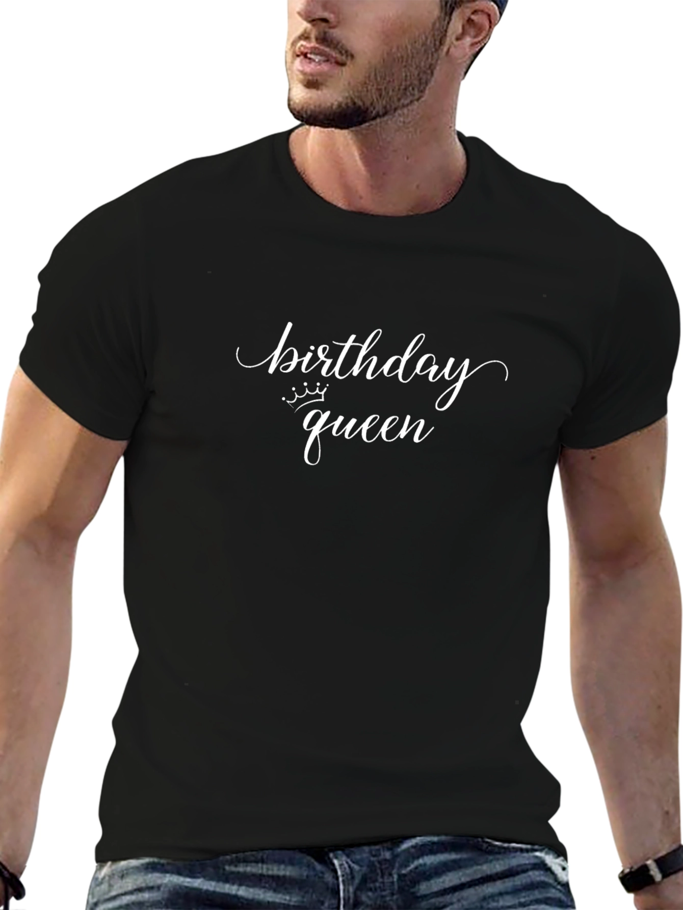 Birthday Queen Black Graphic Tee