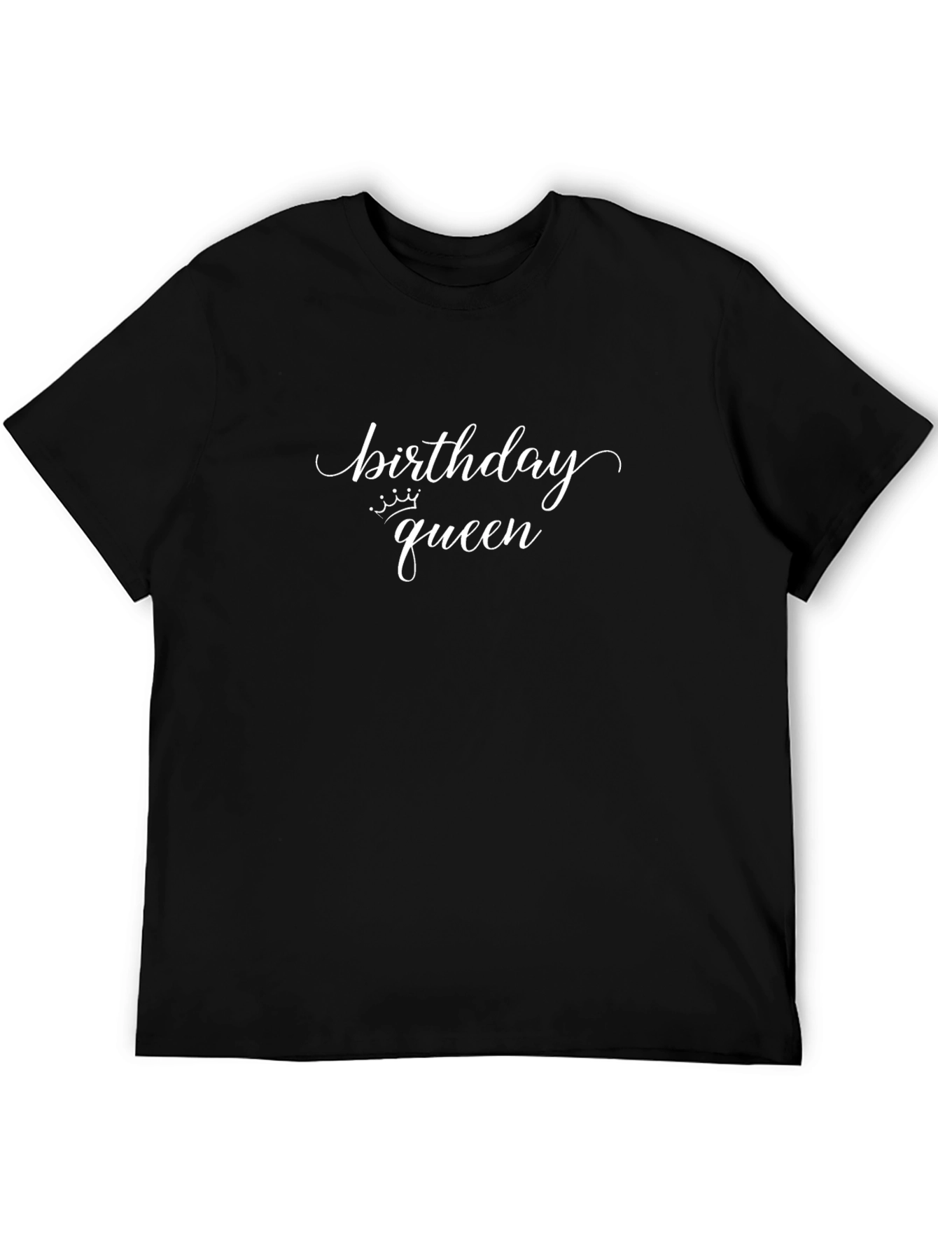 Birthday Queen Black Graphic Tee