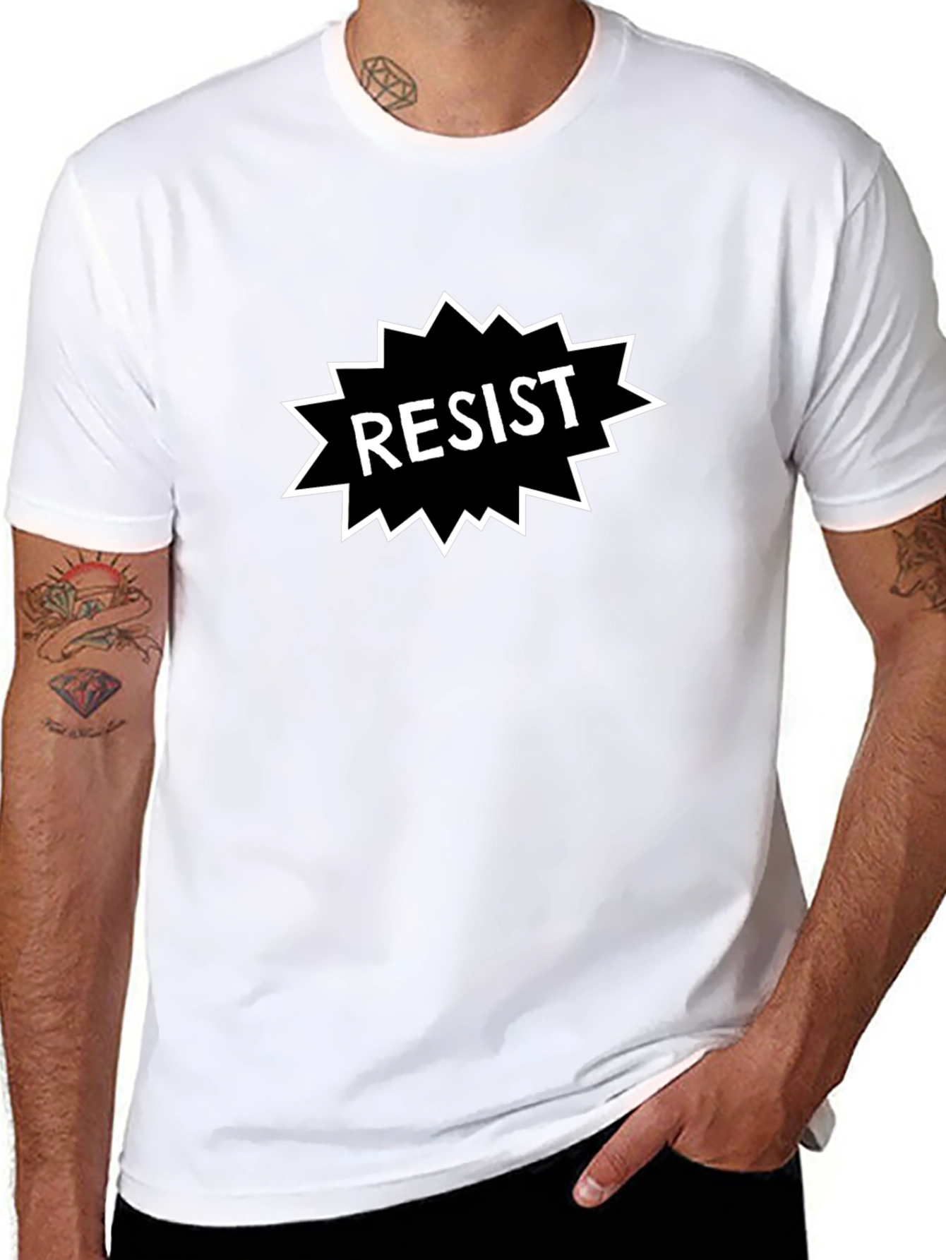 Resist Graphic Tee - Bold Statement Shirt