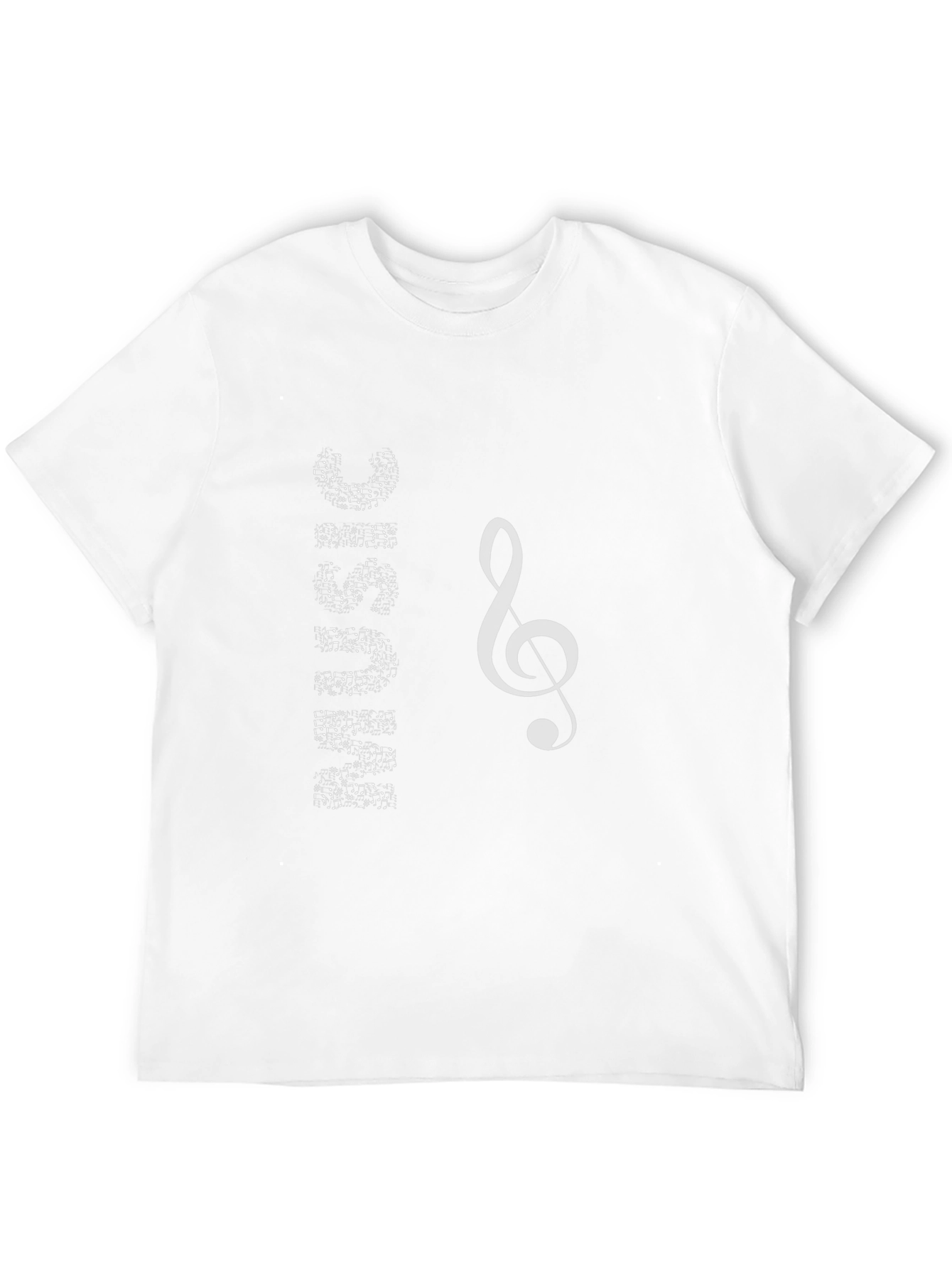 Music Note Graphic Black T-Shirt