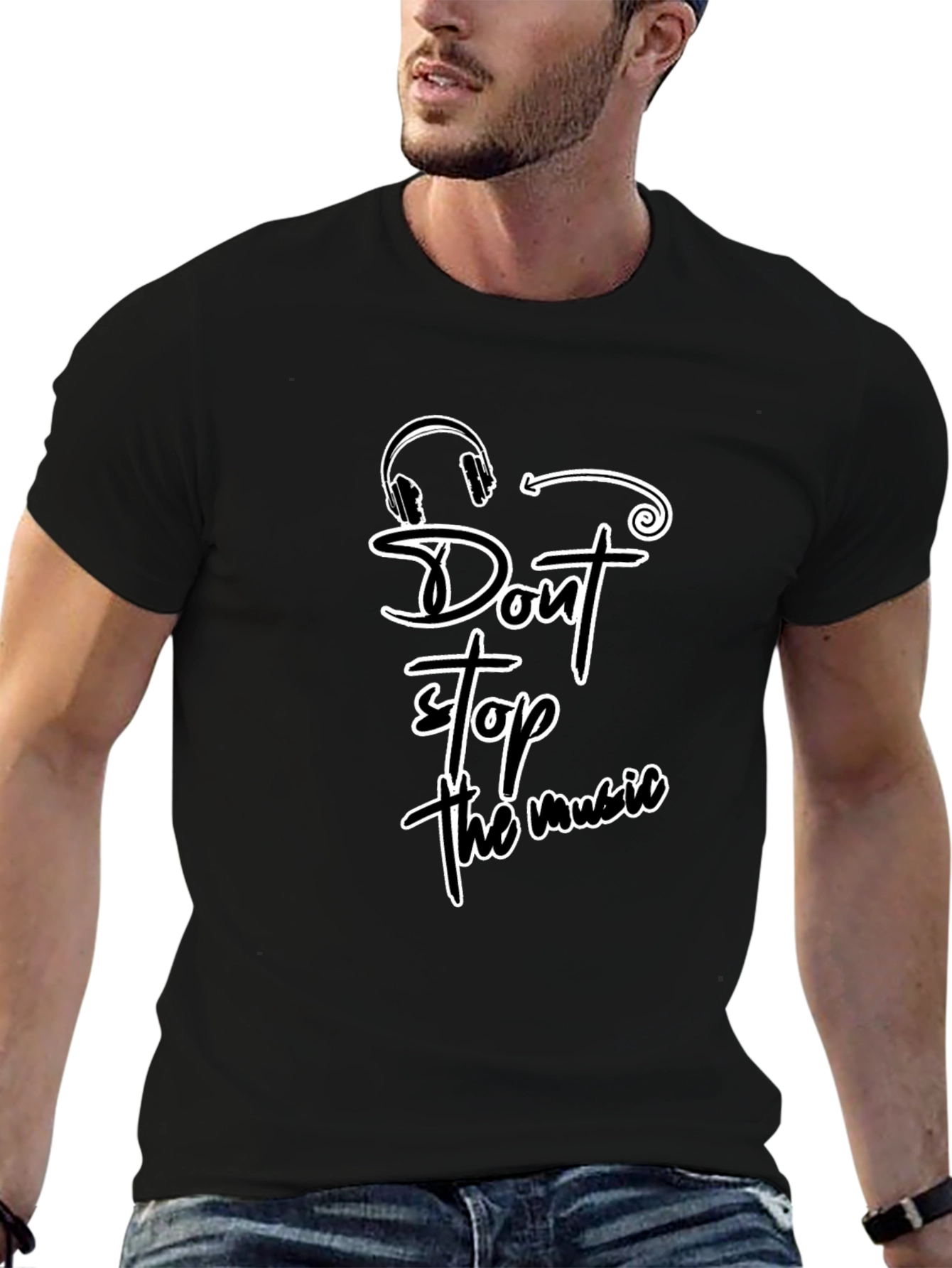 Dont Stop the Music T-Shirt - Casual Cotton Tee