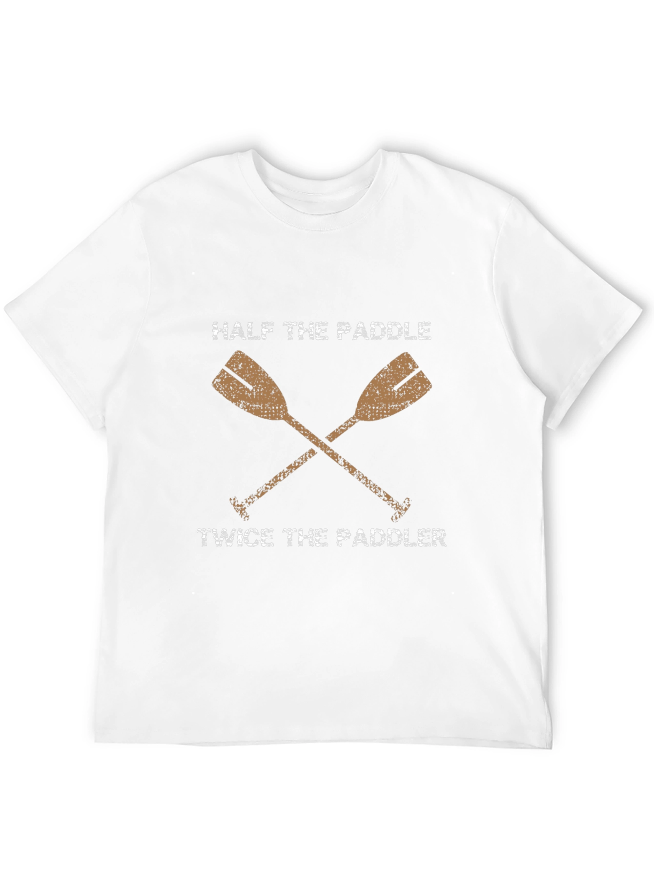 Half the Paddle Twice the Paddler Black T-Shirt