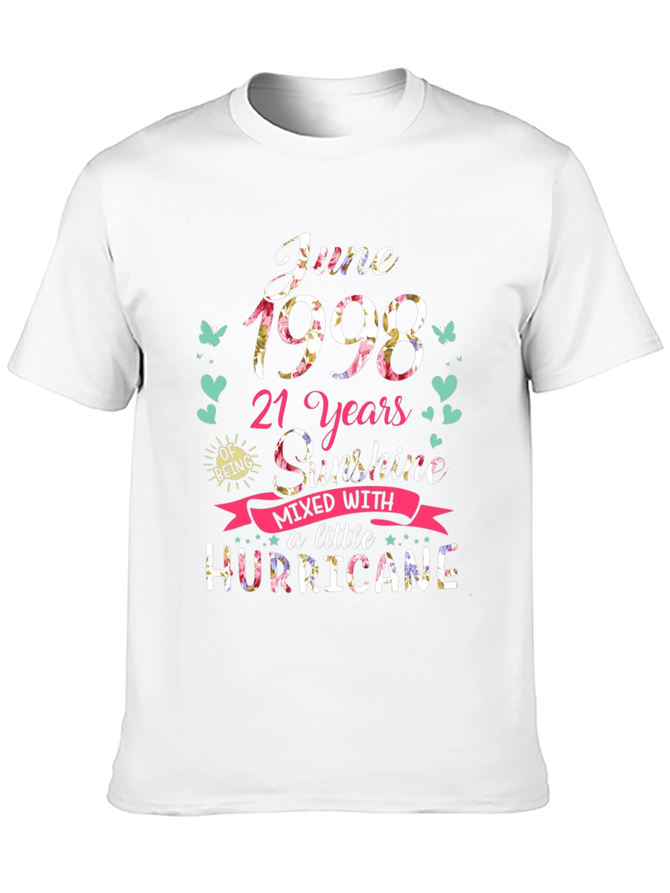 June 1998 21 Years Sunshine Hurricane Graphic Tee