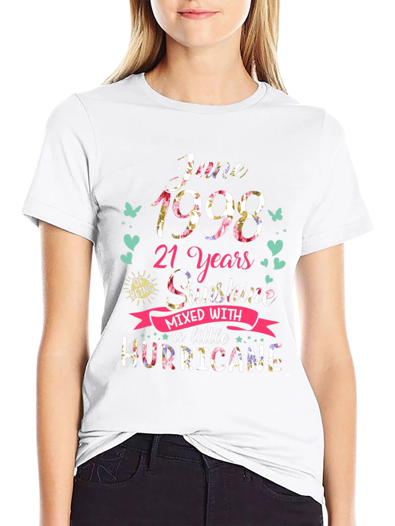 June 1998 21 Years Sunshine Hurricane Graphic Tee
