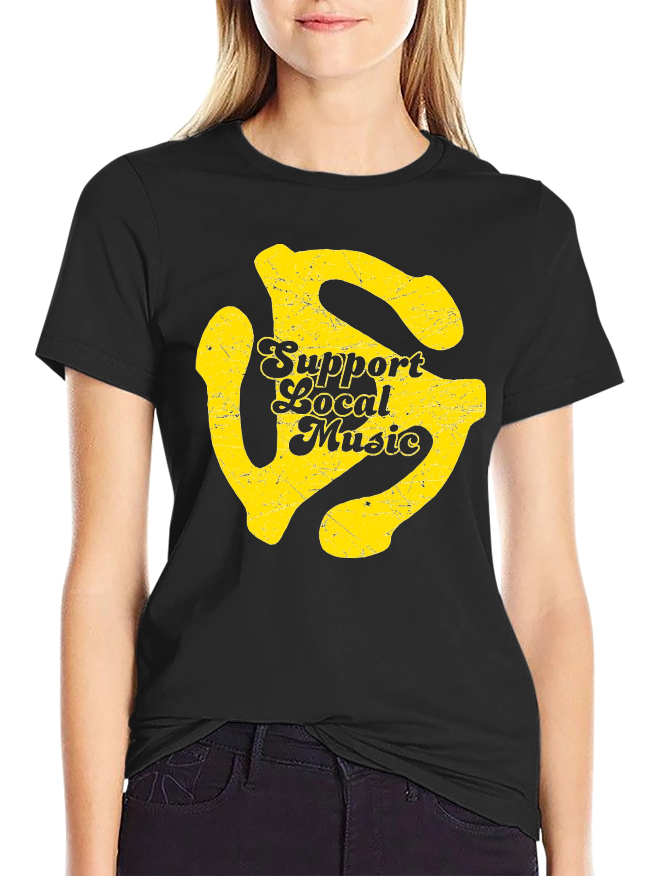 Support Local Music Black T-Shirt