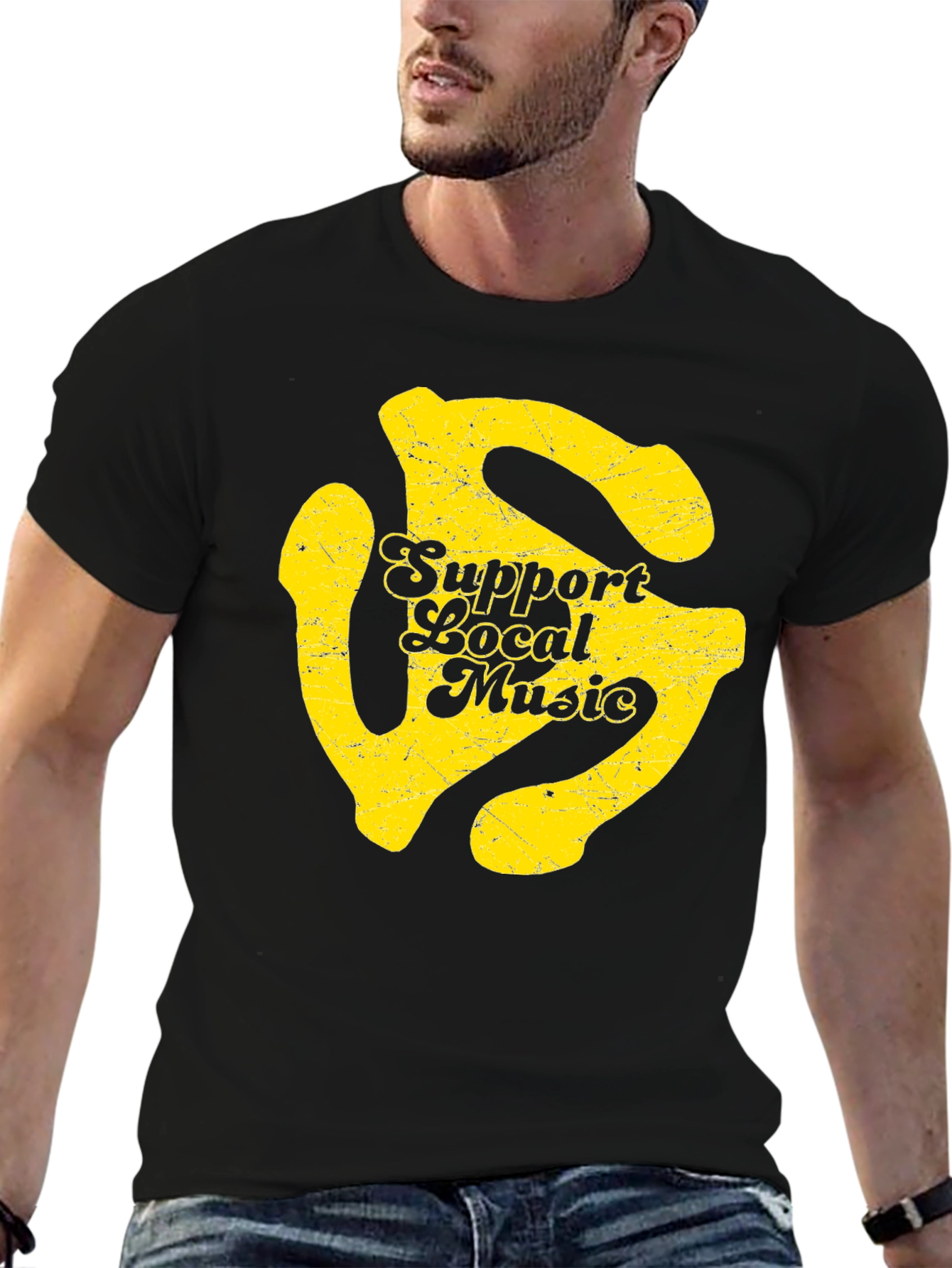 Support Local Music Black T-Shirt