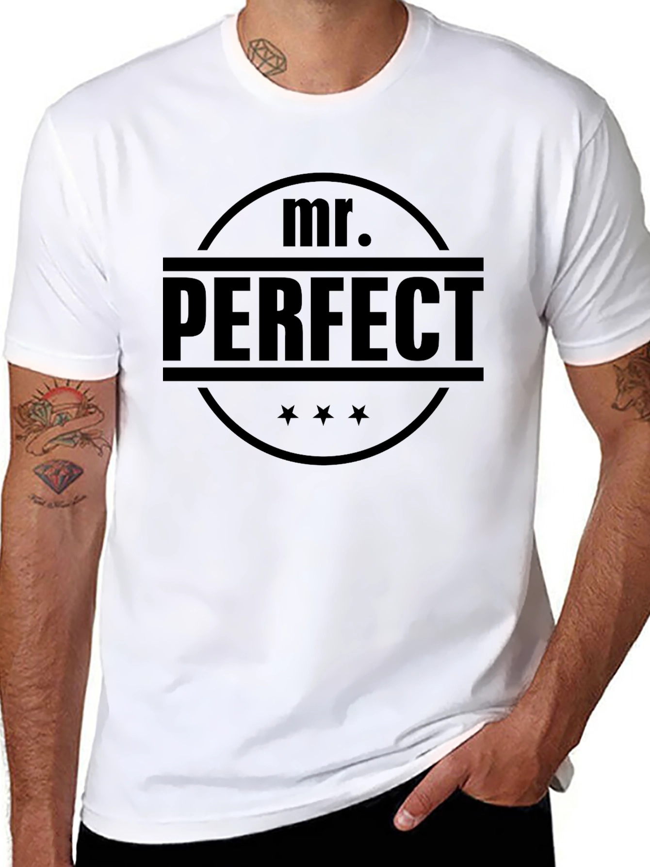 Mr. Perfect Graphic Tee - Black