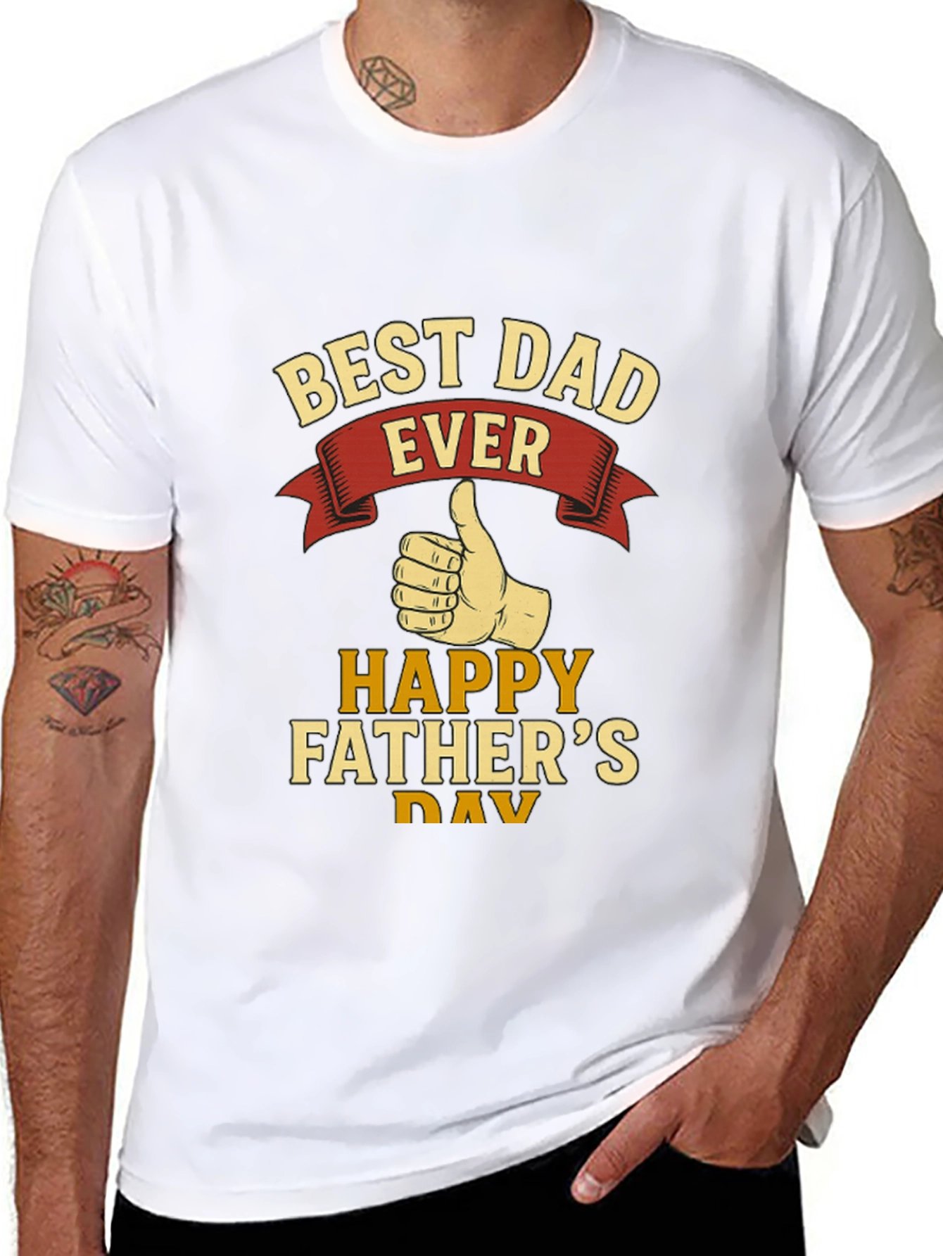 Best Dad Ever T-Shirt - Happy Fathers Day Gift