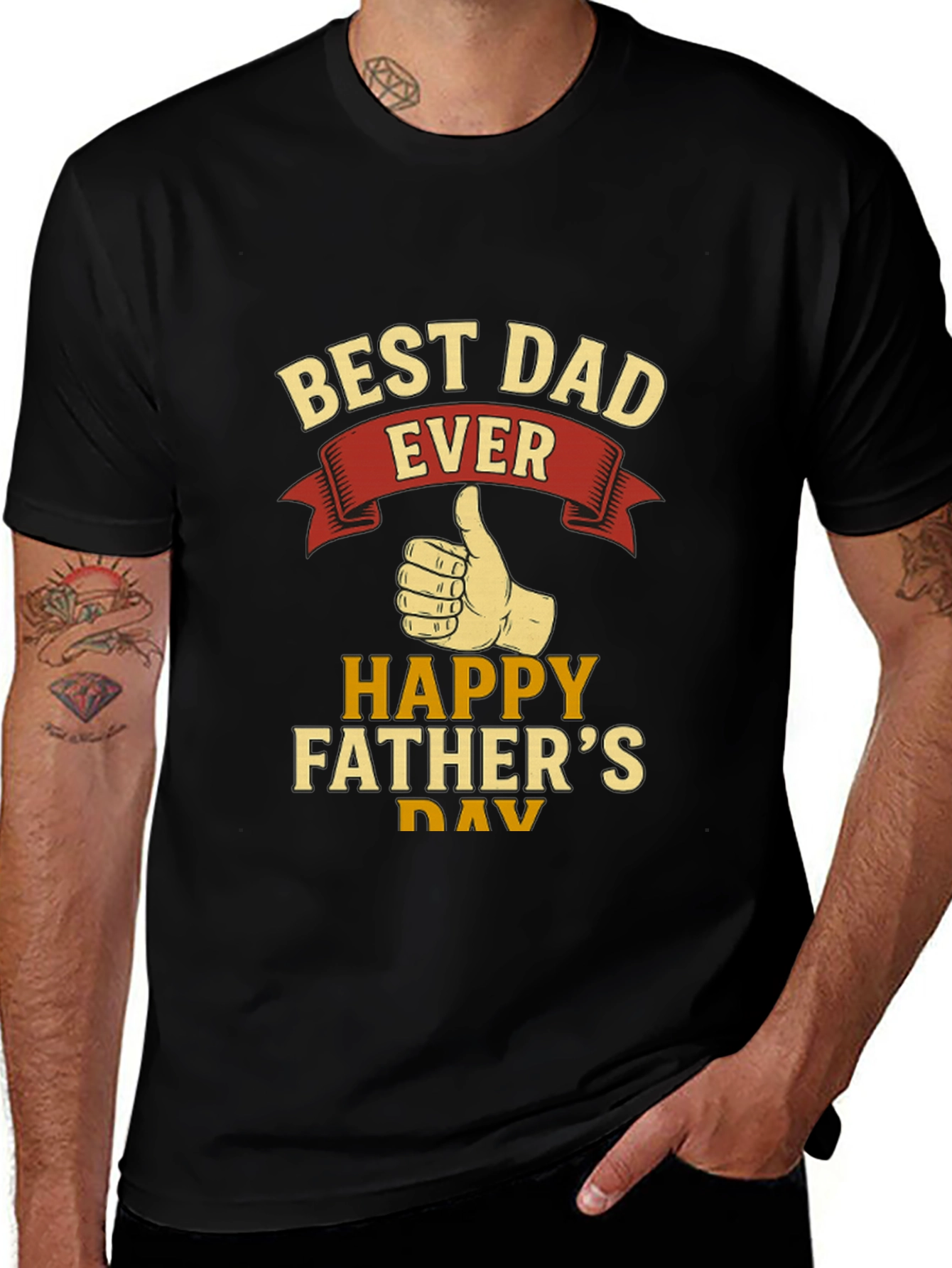 Best Dad Ever T-Shirt - Happy Fathers Day Gift