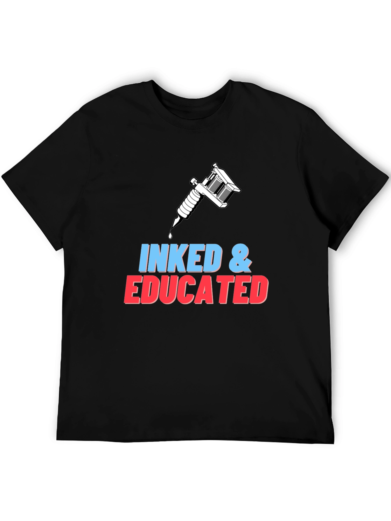 Inked & Educated Black T-Shirt - Tattoo Artist Apparel
