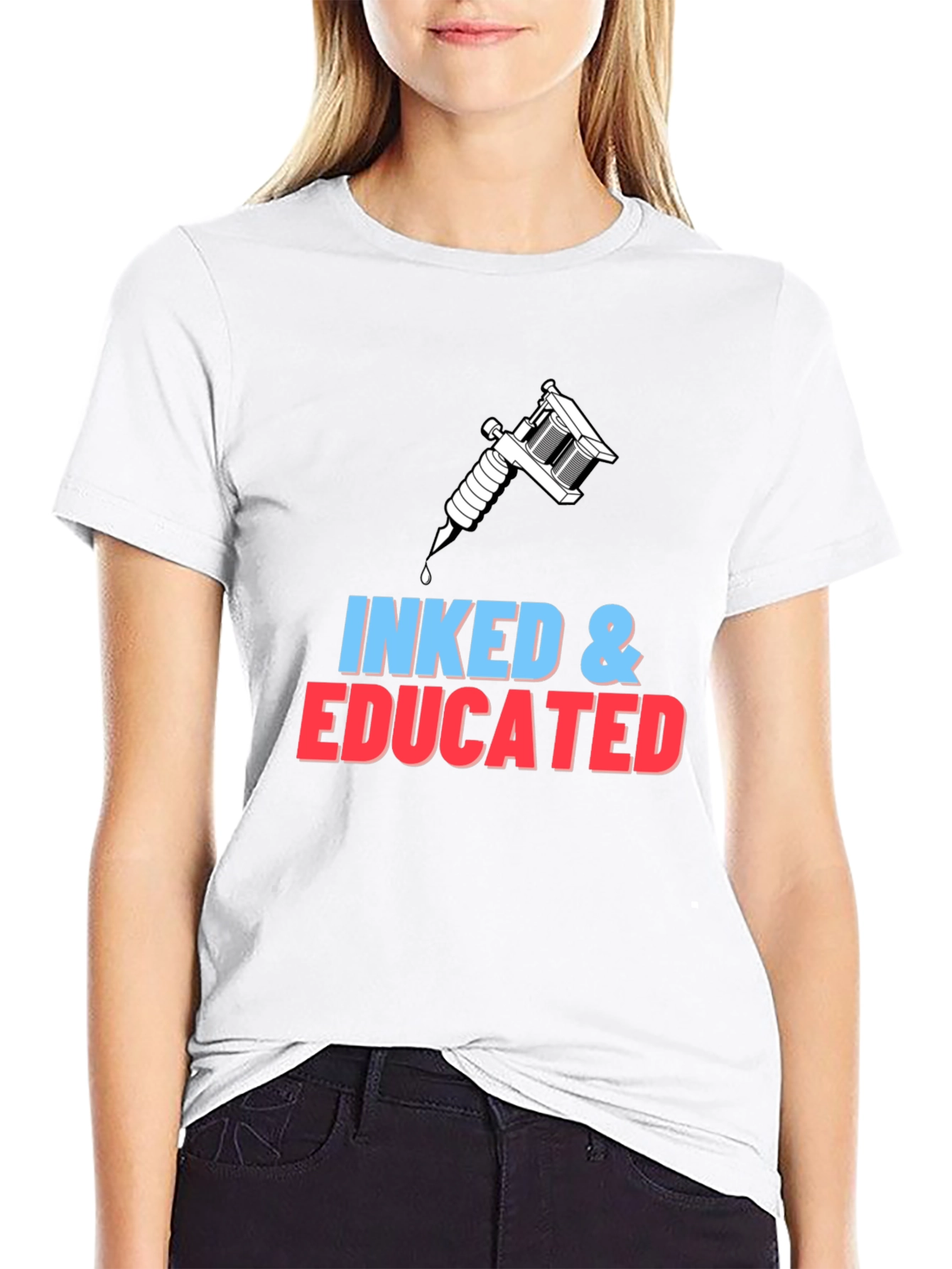 Inked & Educated Black T-Shirt - Tattoo Artist Apparel