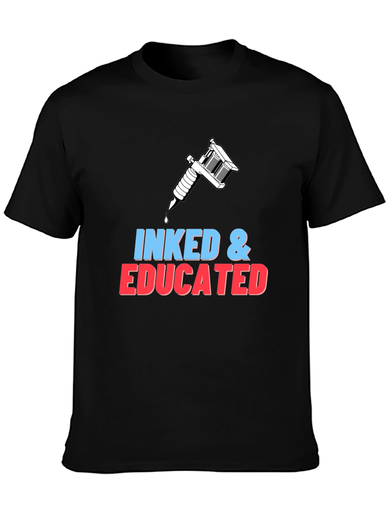 Inked & Educated Black T-Shirt - Tattoo Artist Apparel