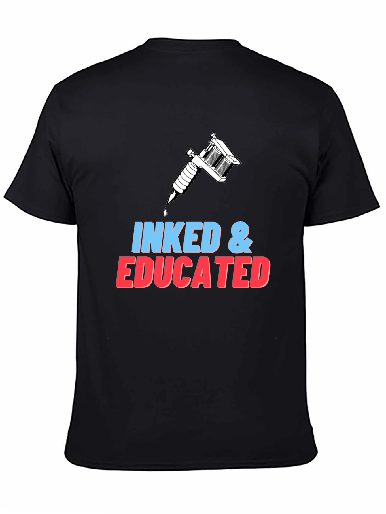 Inked & Educated Black T-Shirt - Tattoo Artist Apparel