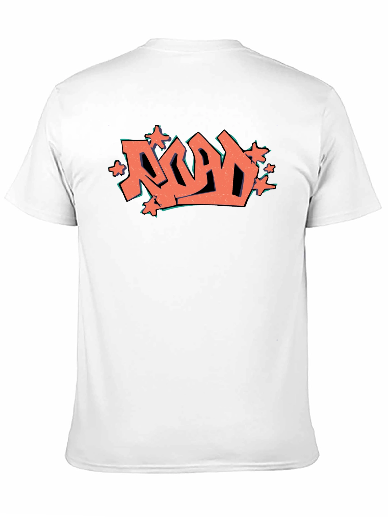 Road Graffiti Graphic Black T-Shirt