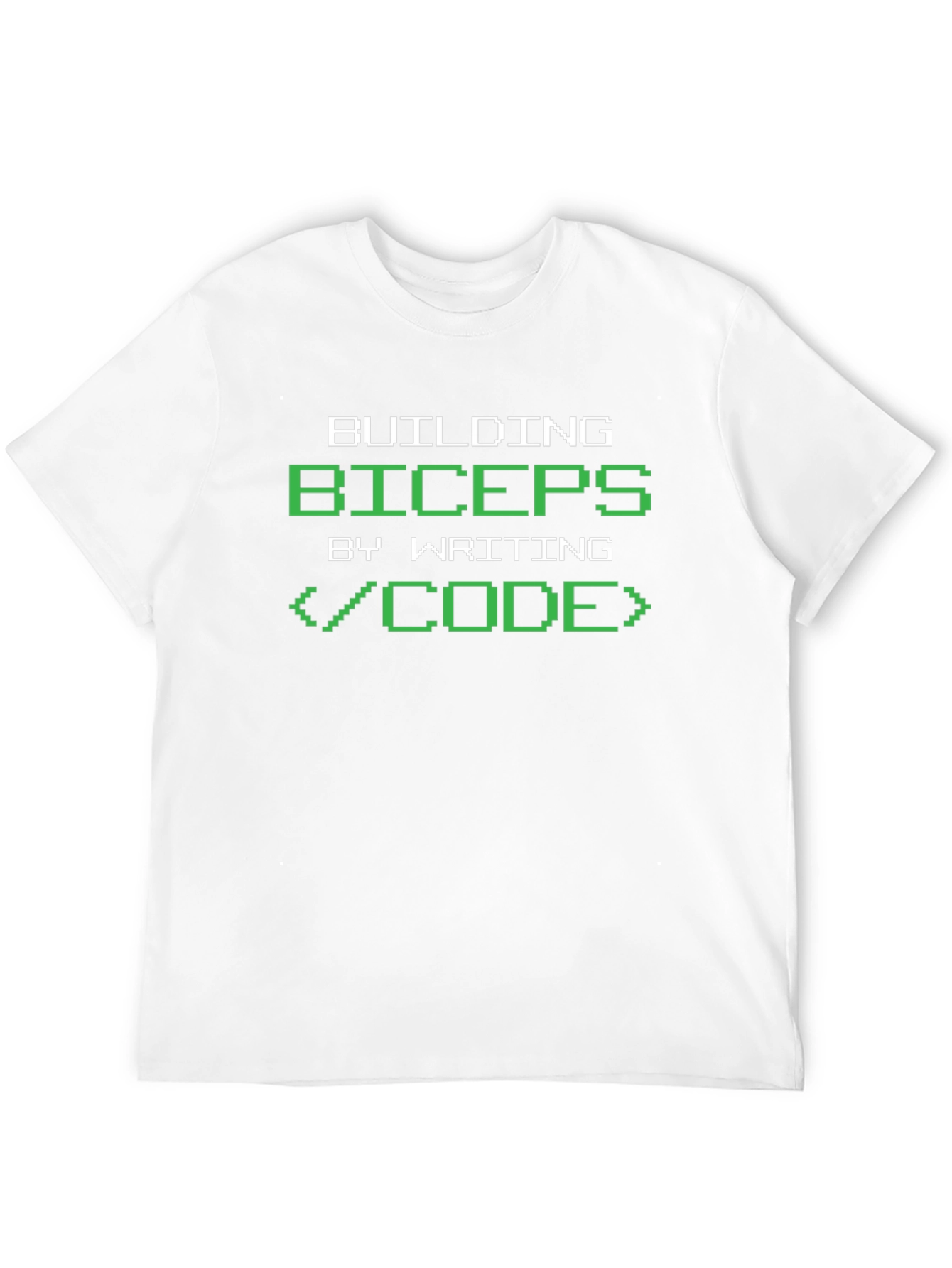 Building Biceps by Writing Code T-Shirt