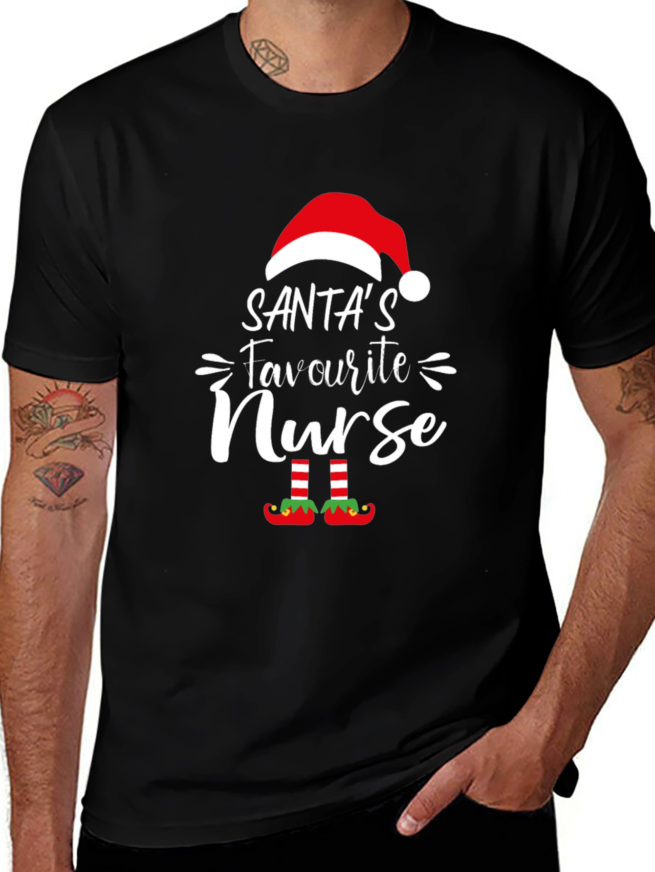 Santas Favourite Nurse T-Shirt