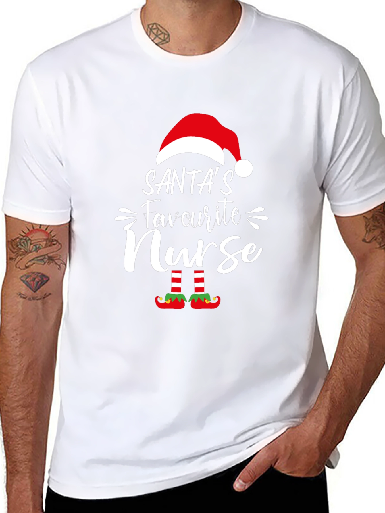 Santas Favourite Nurse T-Shirt