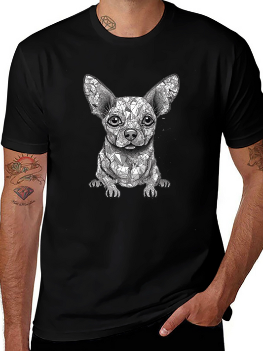 Geometric Chihuahua Graphic Tee