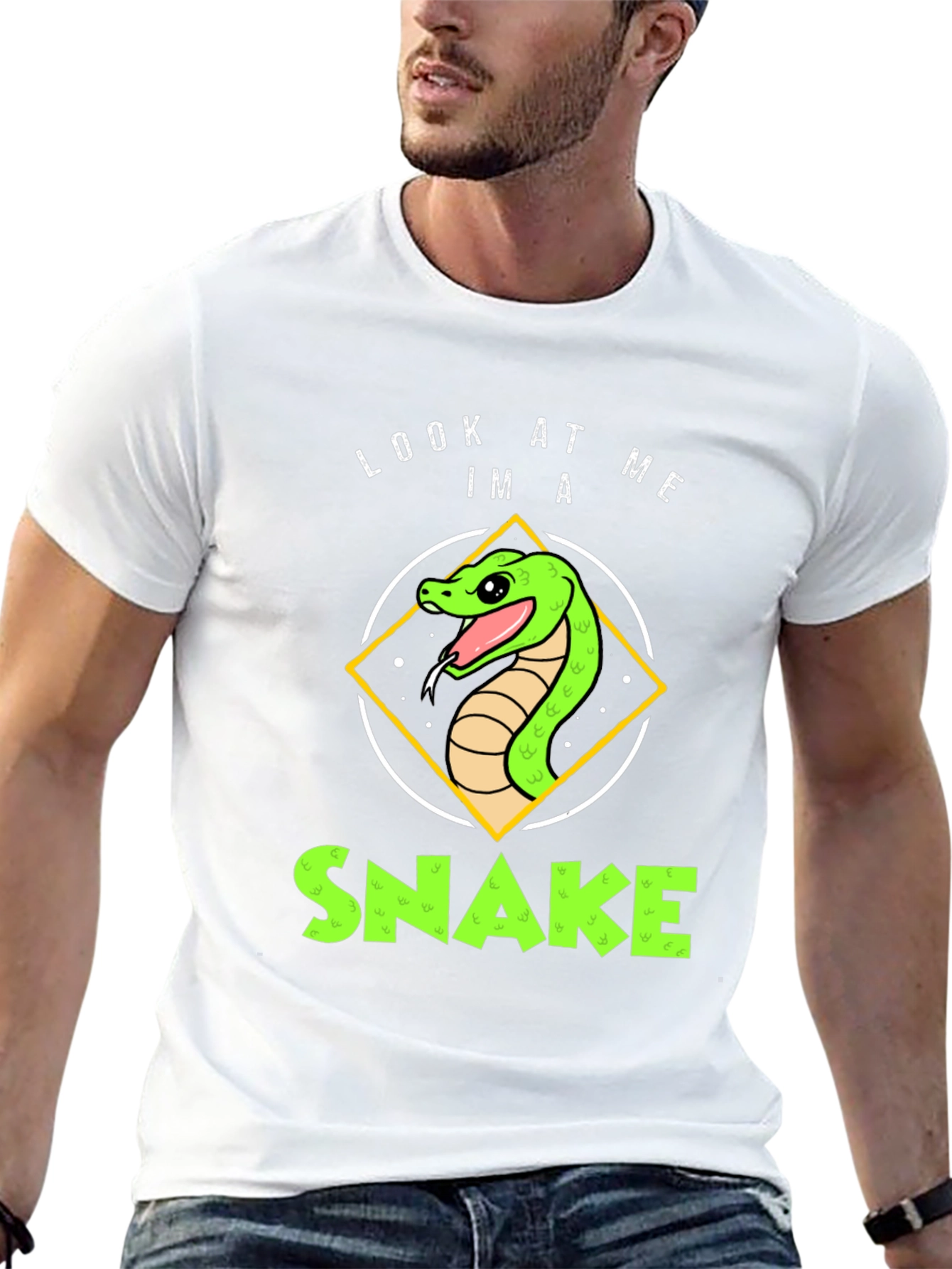 Look At Me Im A Snake Black T-Shirt