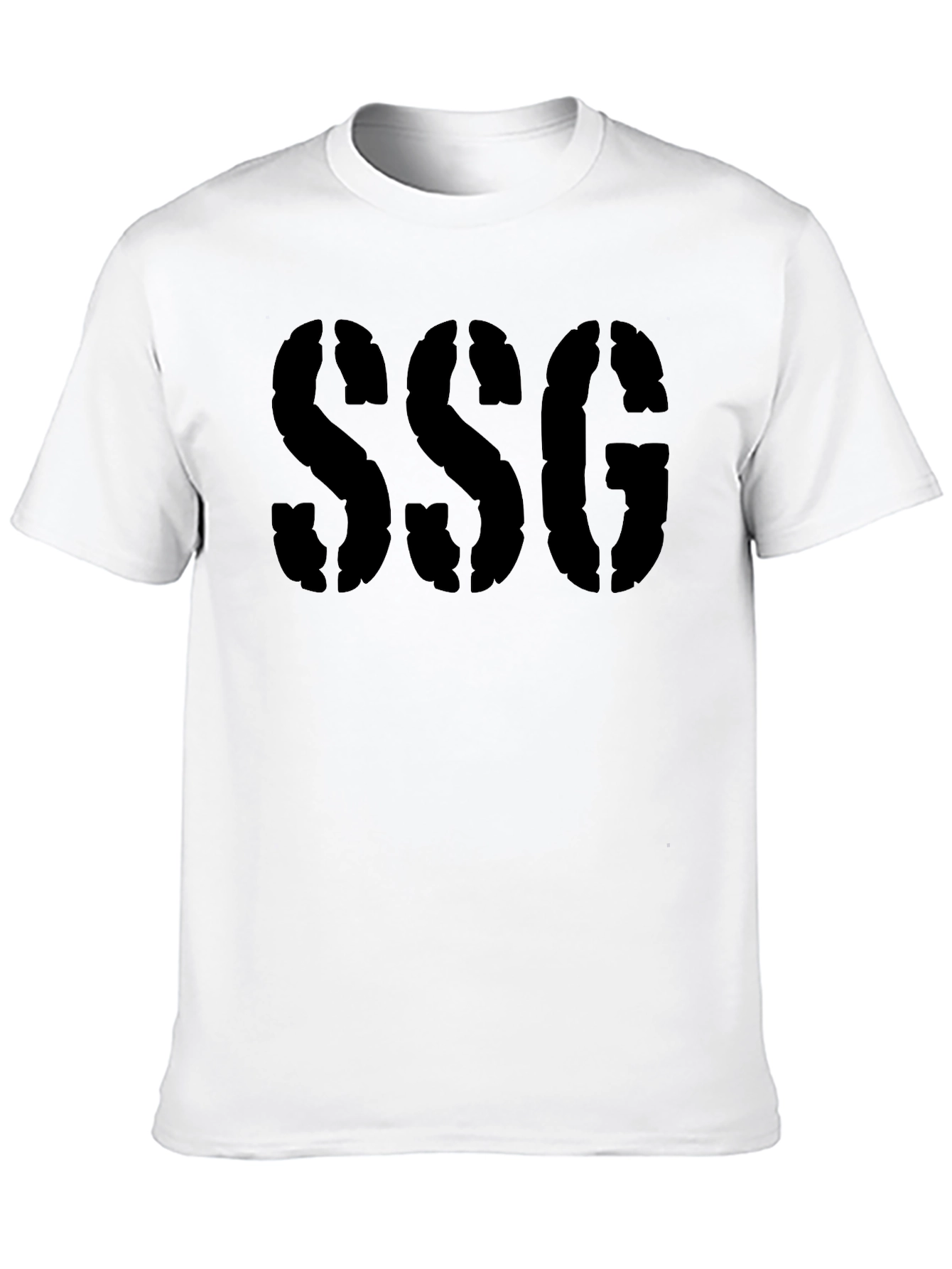 SSG Graphic Print Black T-Shirt