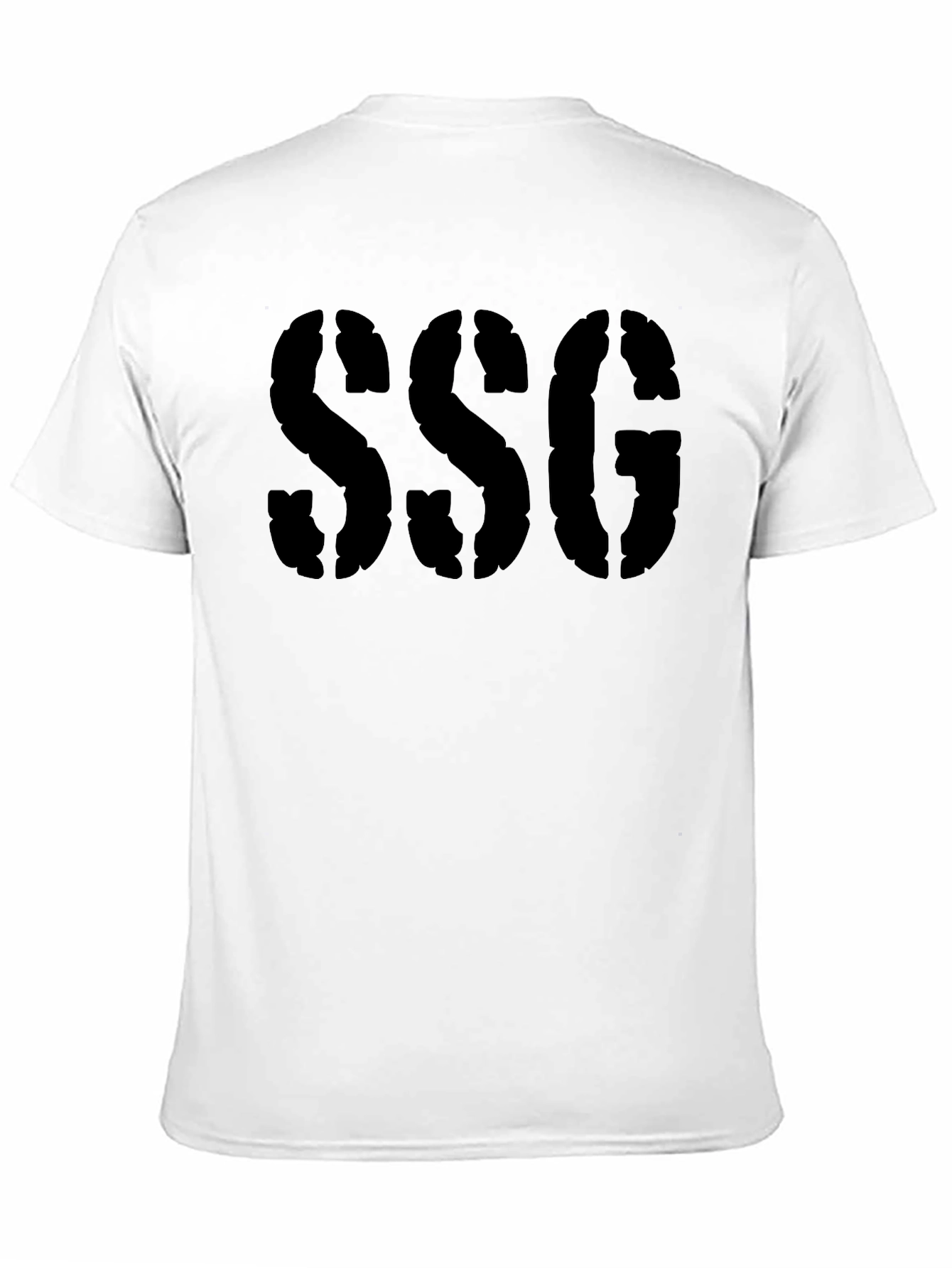 SSG Graphic Print Black T-Shirt
