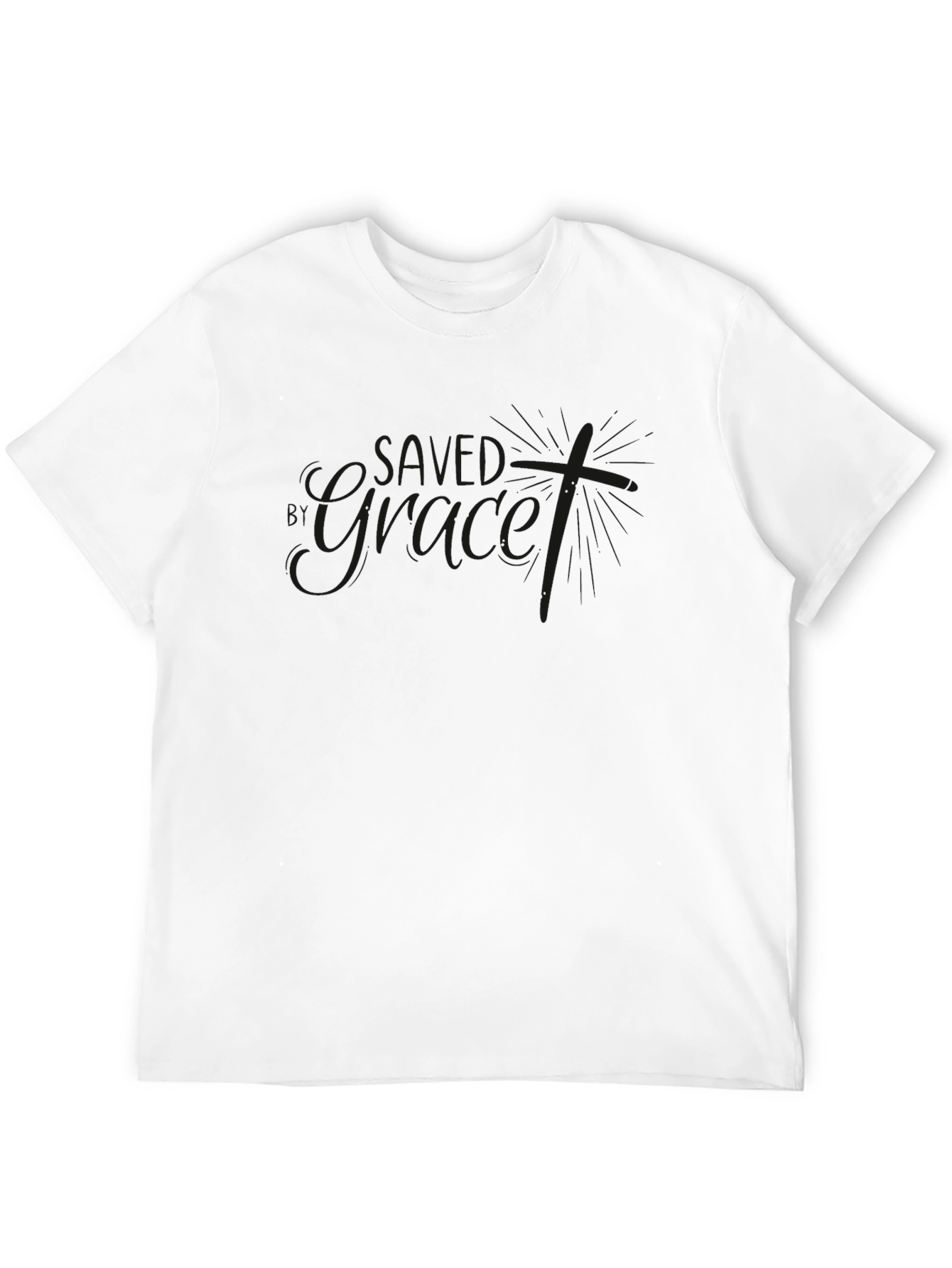 Mens Black Graphic T-Shirt - Casual Style